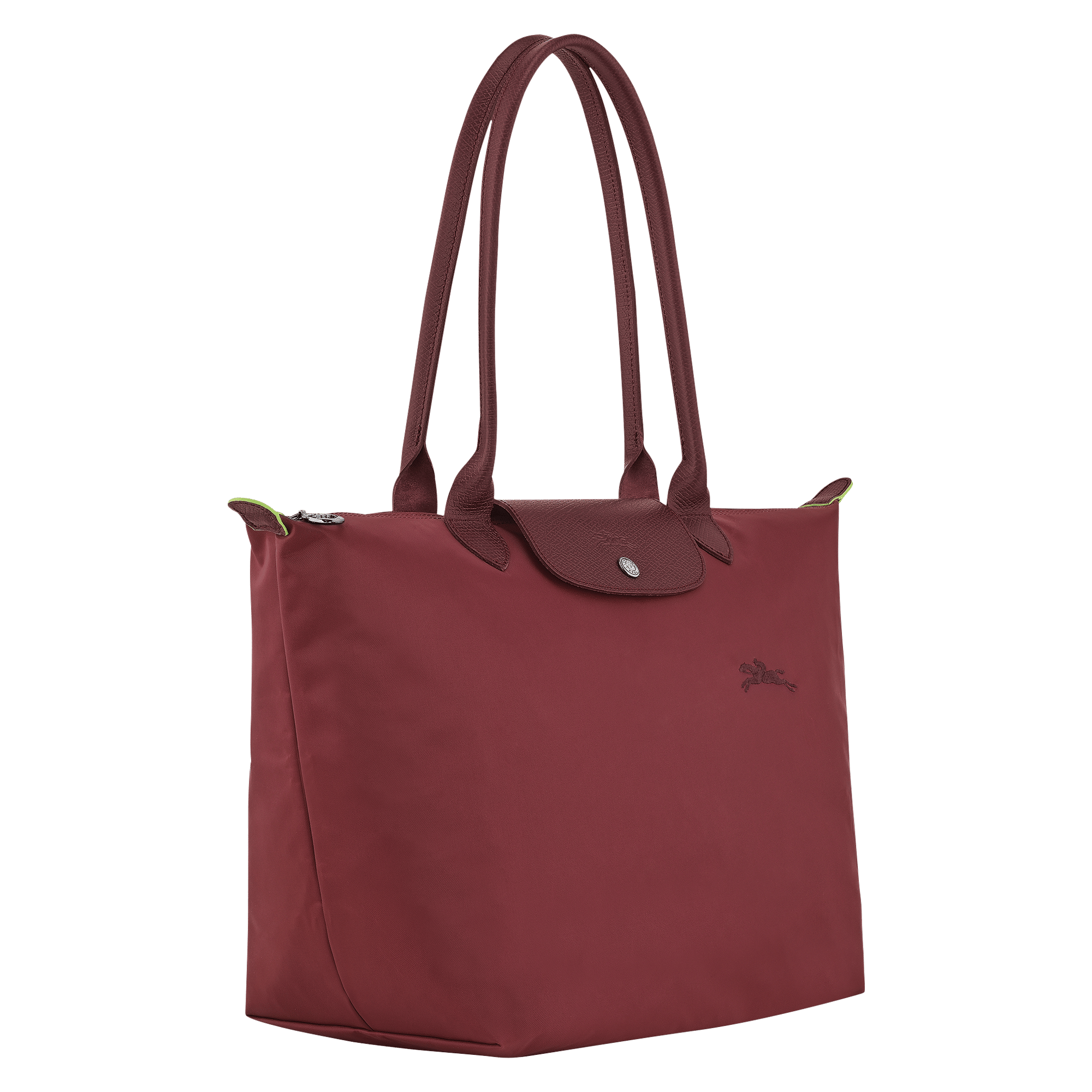 Long Champ Longchamp Le Pliage Green L Tote bag Pomegranate