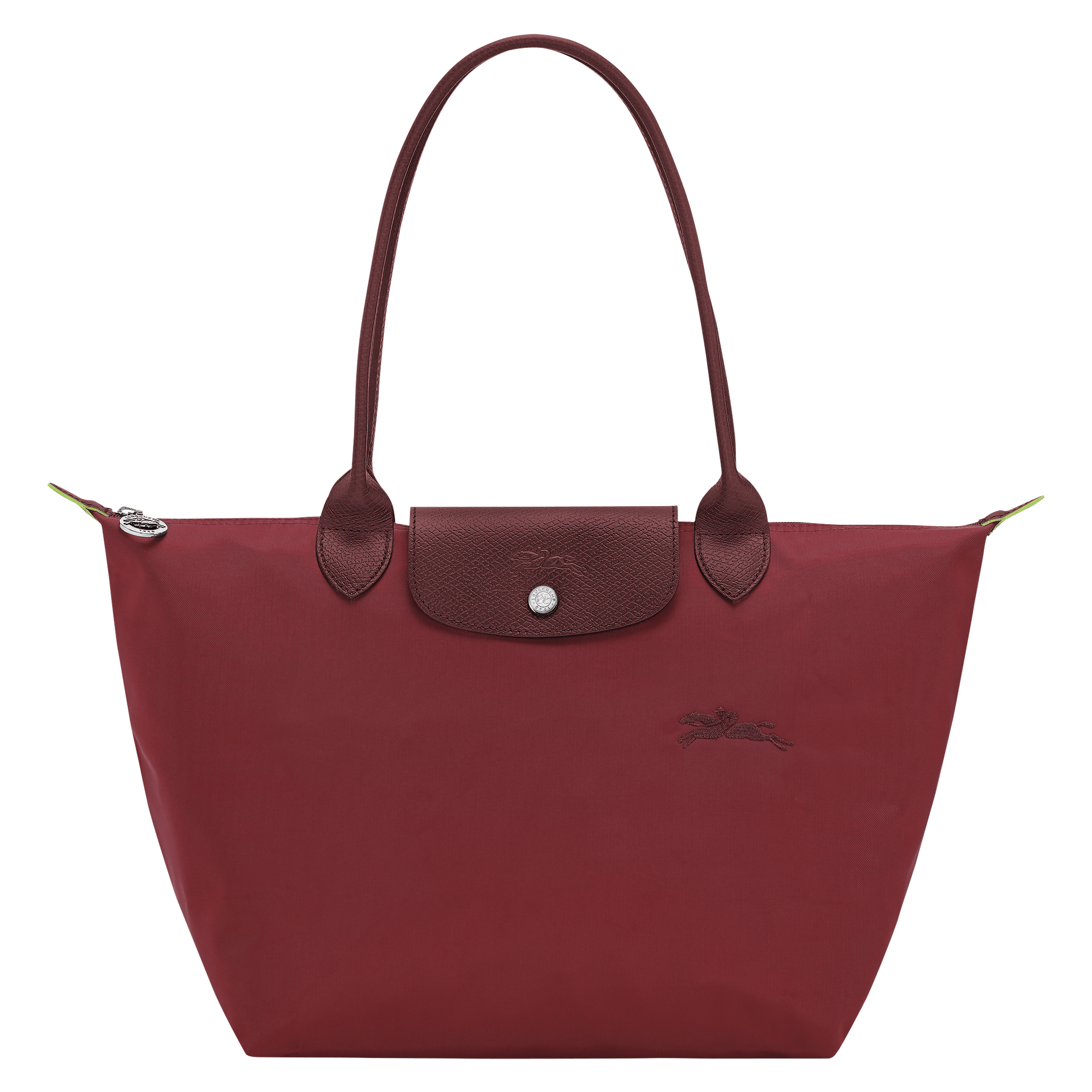 Long Champ Longchamp Le Pliage Green M Tote bag Pomegranate