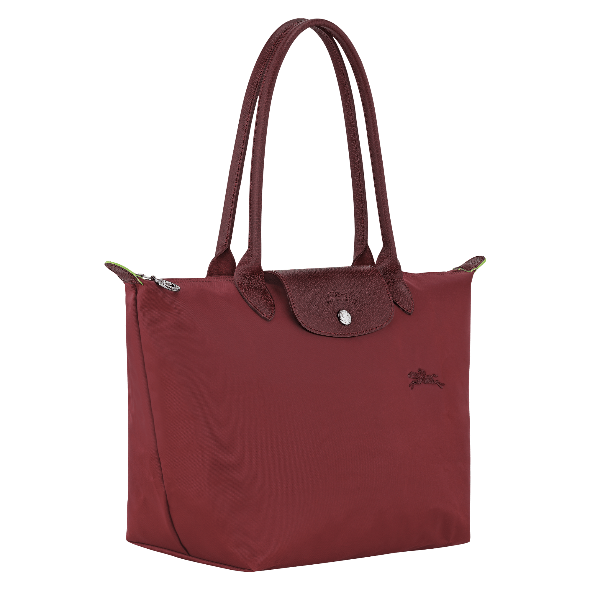 Long Champ Longchamp Le Pliage Green M Tote bag Pomegranate