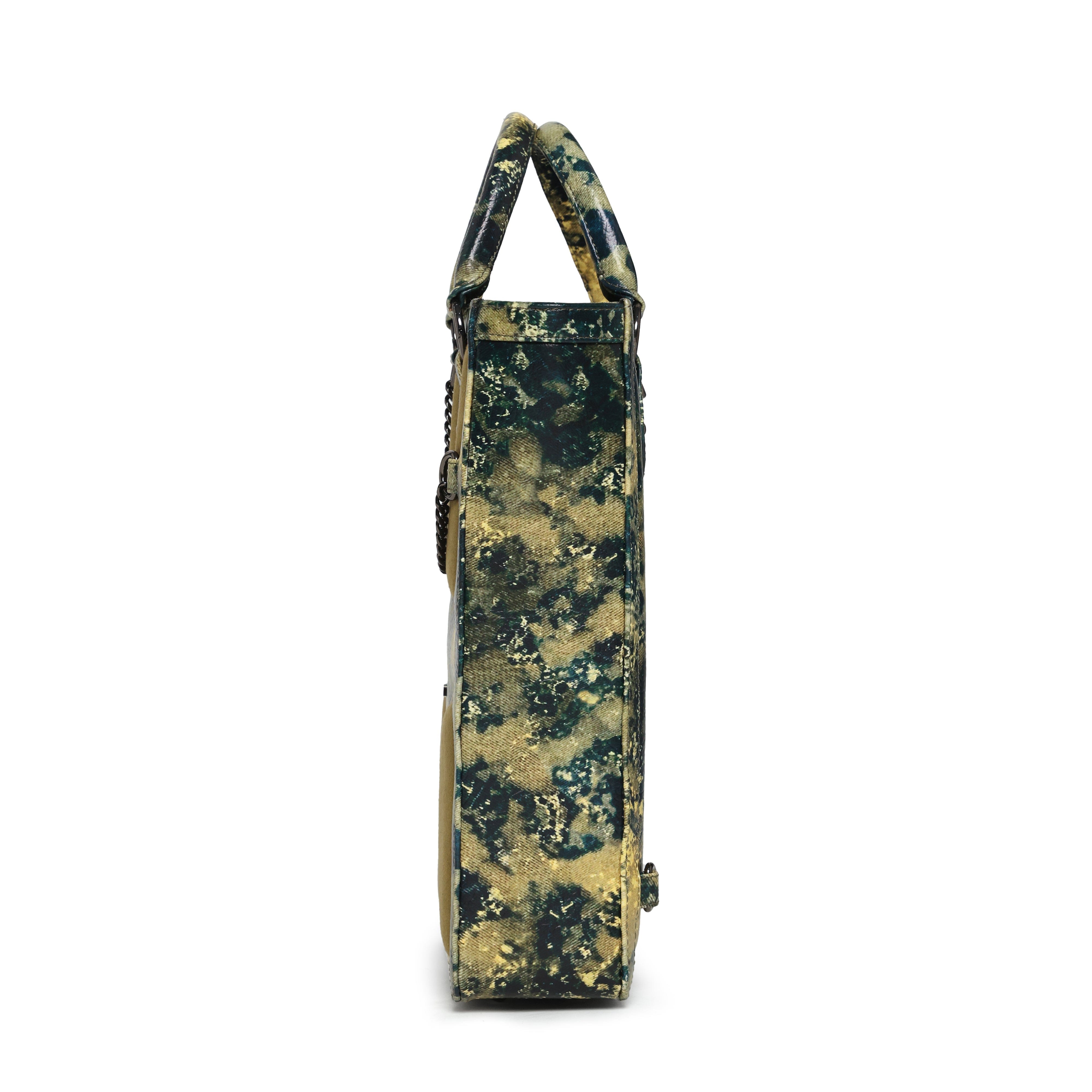 FETTI Muddled Shopper Tote/ Backpack - Oxidized olive