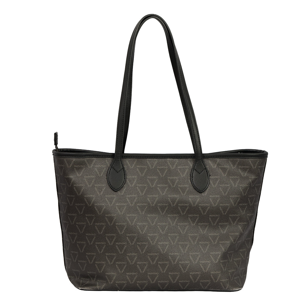 MARIO VALENTINO BLACK LIUTO LOGO TOTE BAG