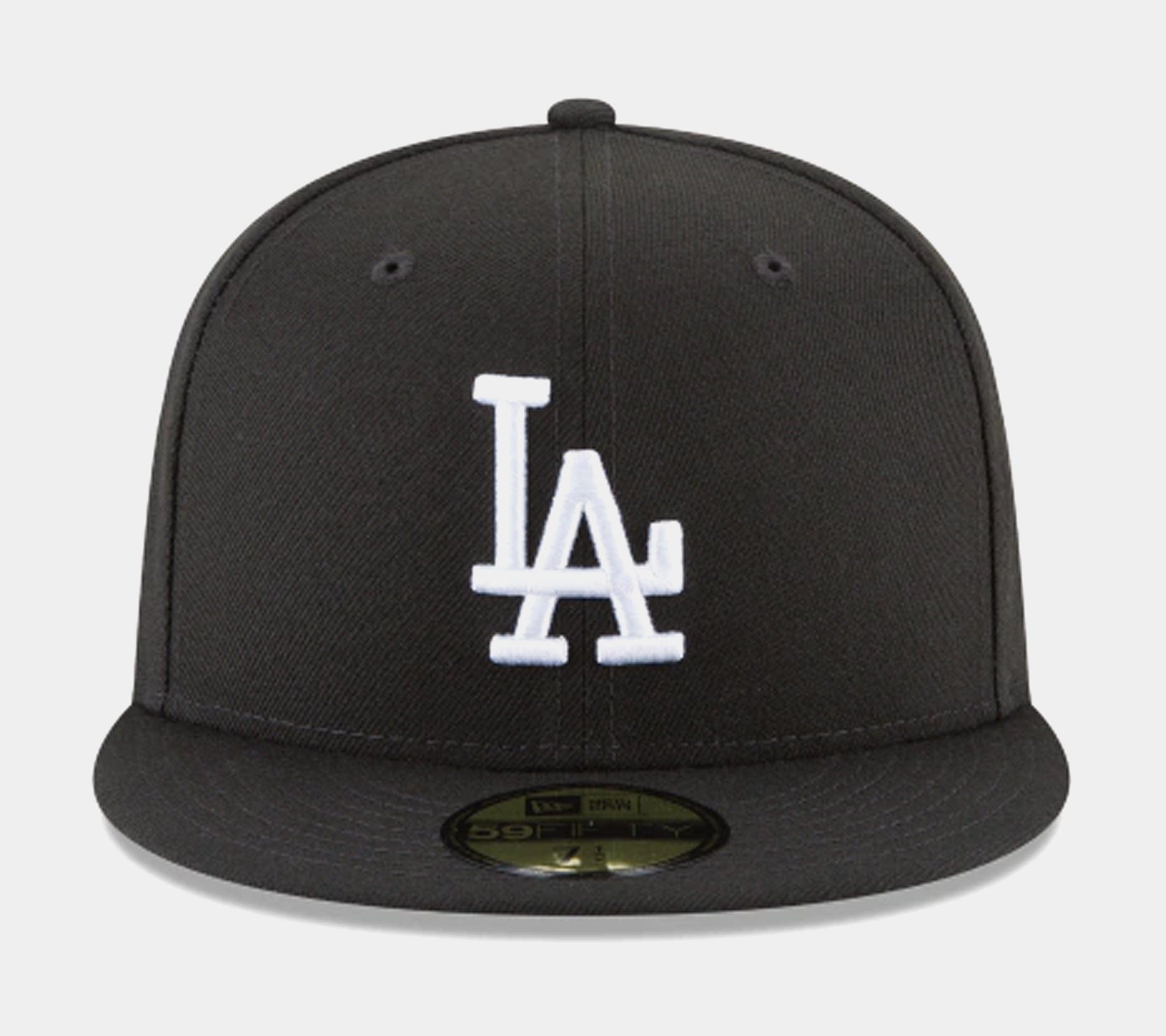 NEW ERA Los Angeles Dodgers 59Fifty Fitted Cap Mens Hat (Black)