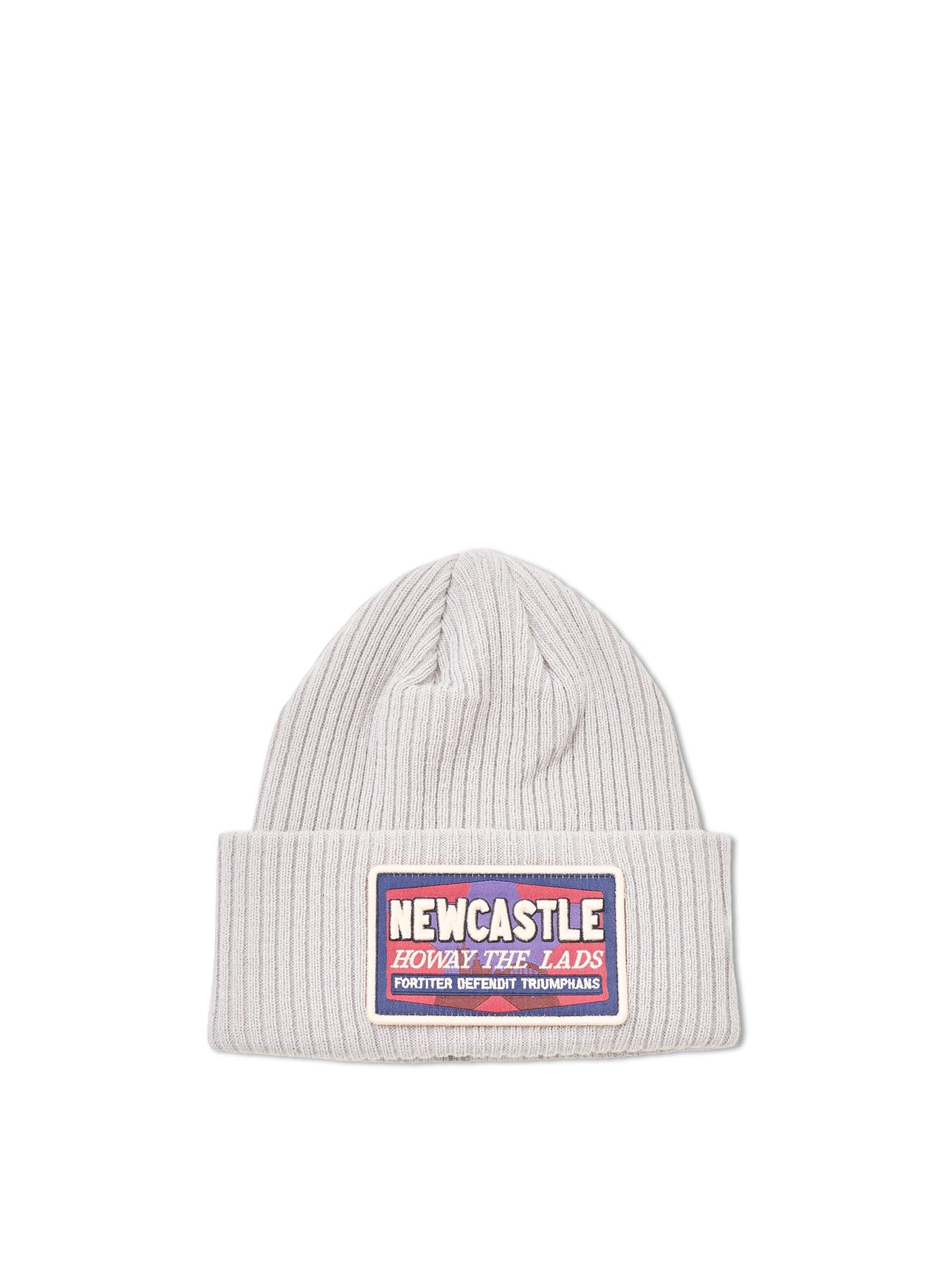 New Era Newcastle United FC Patch Ribbed Cuff Beanie Grey