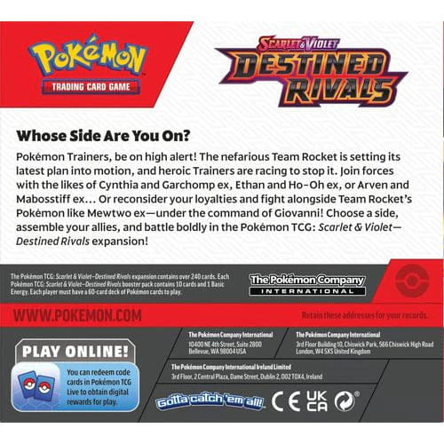 POKÉMON TCG Scarlet & Violet: Destined Rivals Booster Box