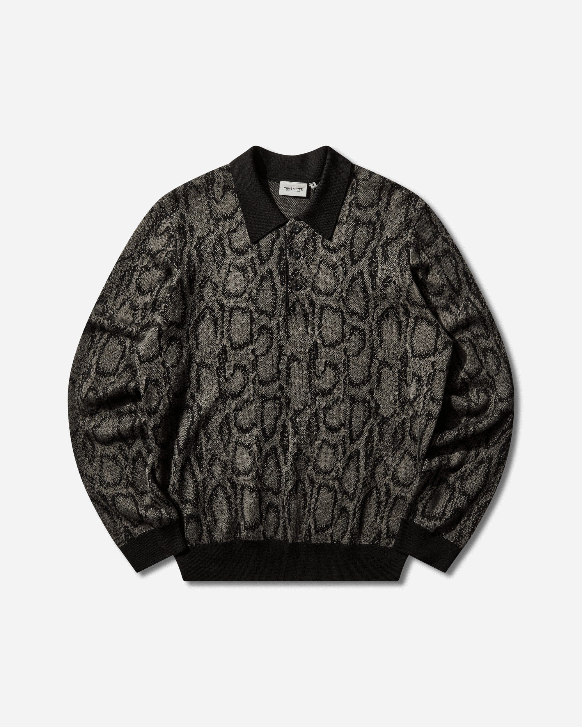 Carhartt WIP Men's Snake Longsleeve Polo Snake Camo
