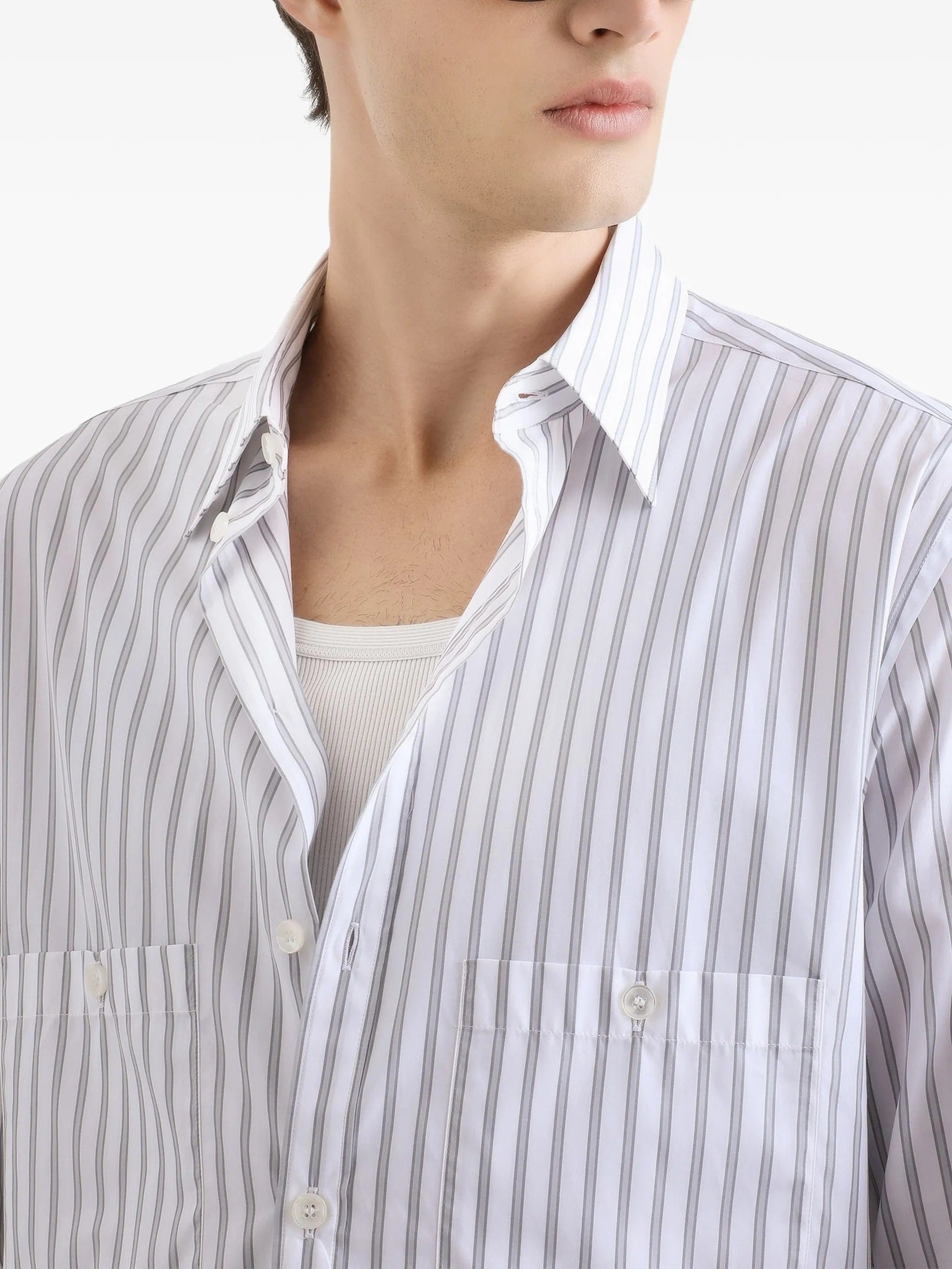 Dolce & Gabbana Martini striped - pattern pocket shirt