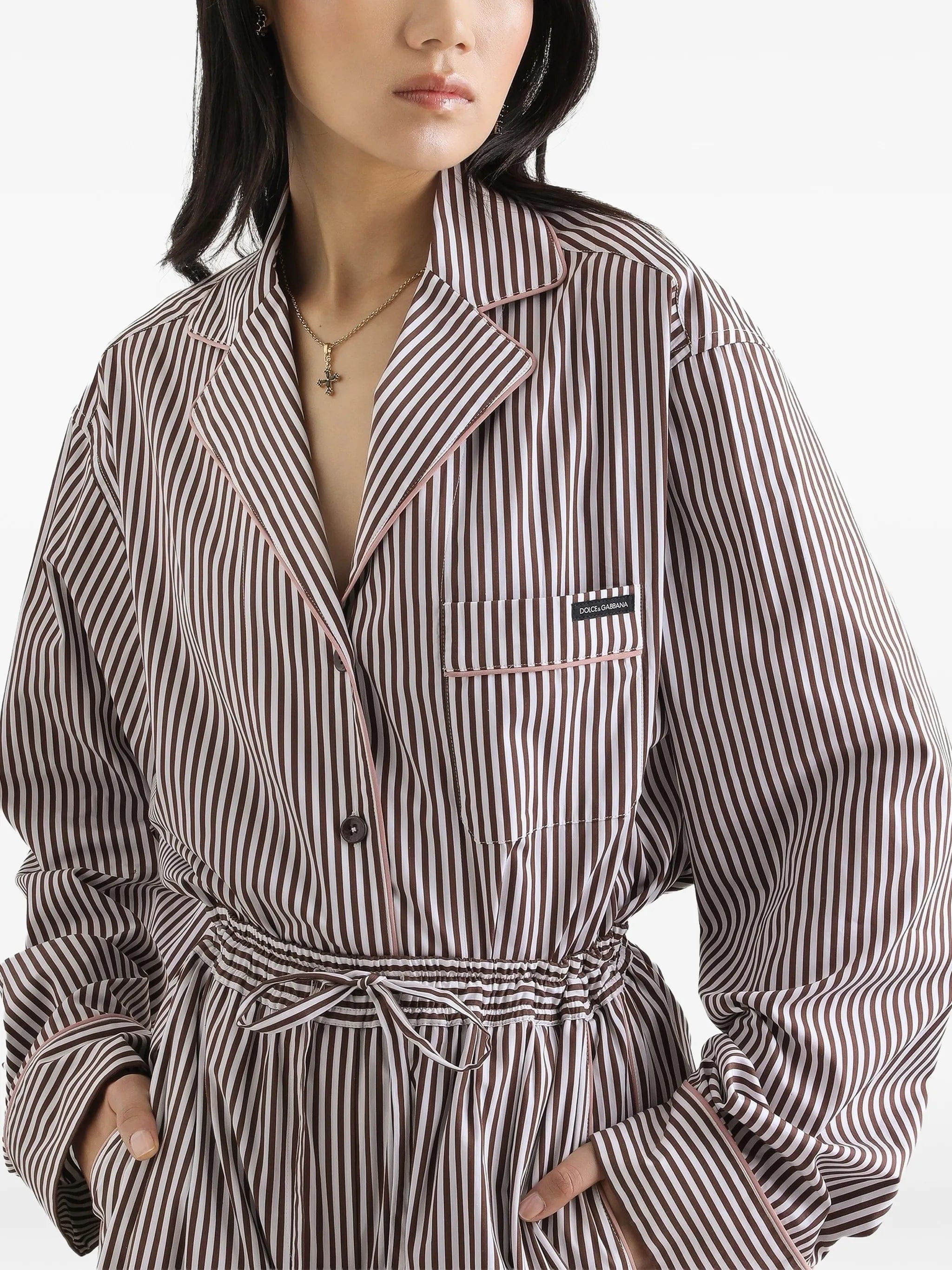 Dolce & Gabbana striped poplin shirt