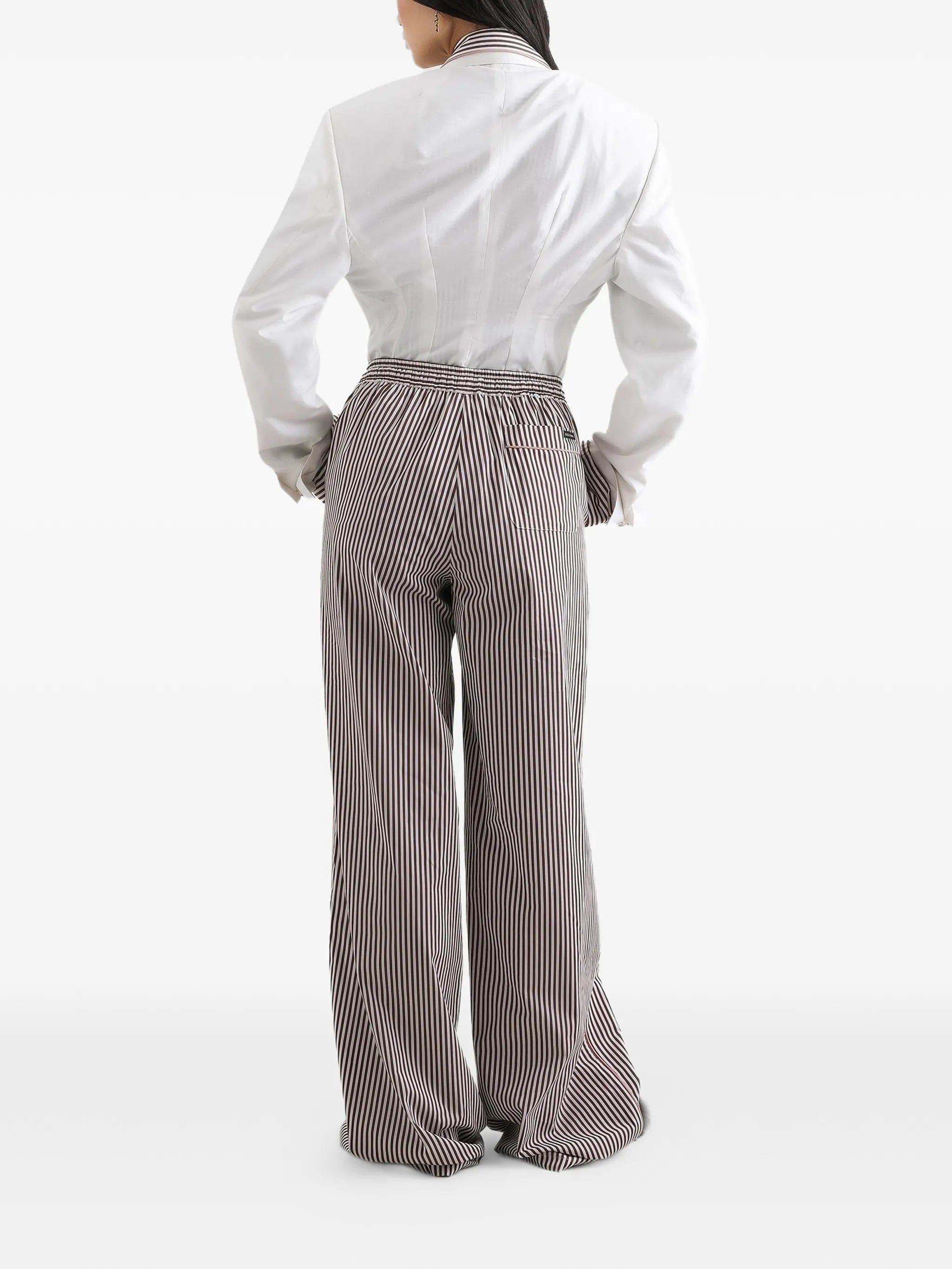 Dolce & Gabbana striped poplin trousers