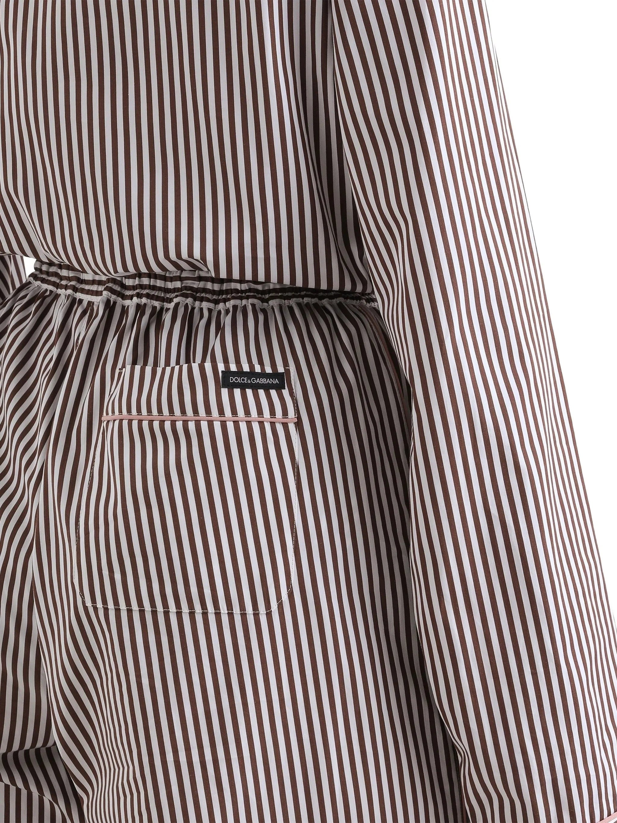 Dolce & Gabbana striped poplin trousers