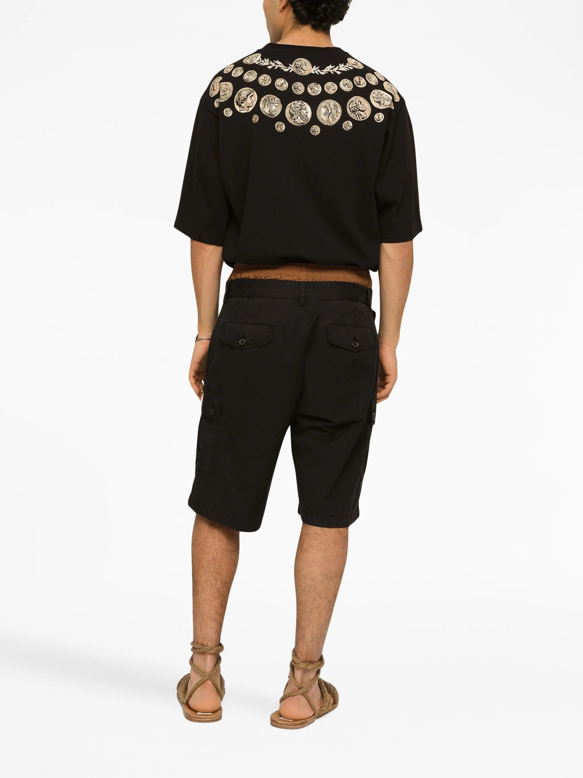 Dolce & Gabbana logo - plaque cargo shorts