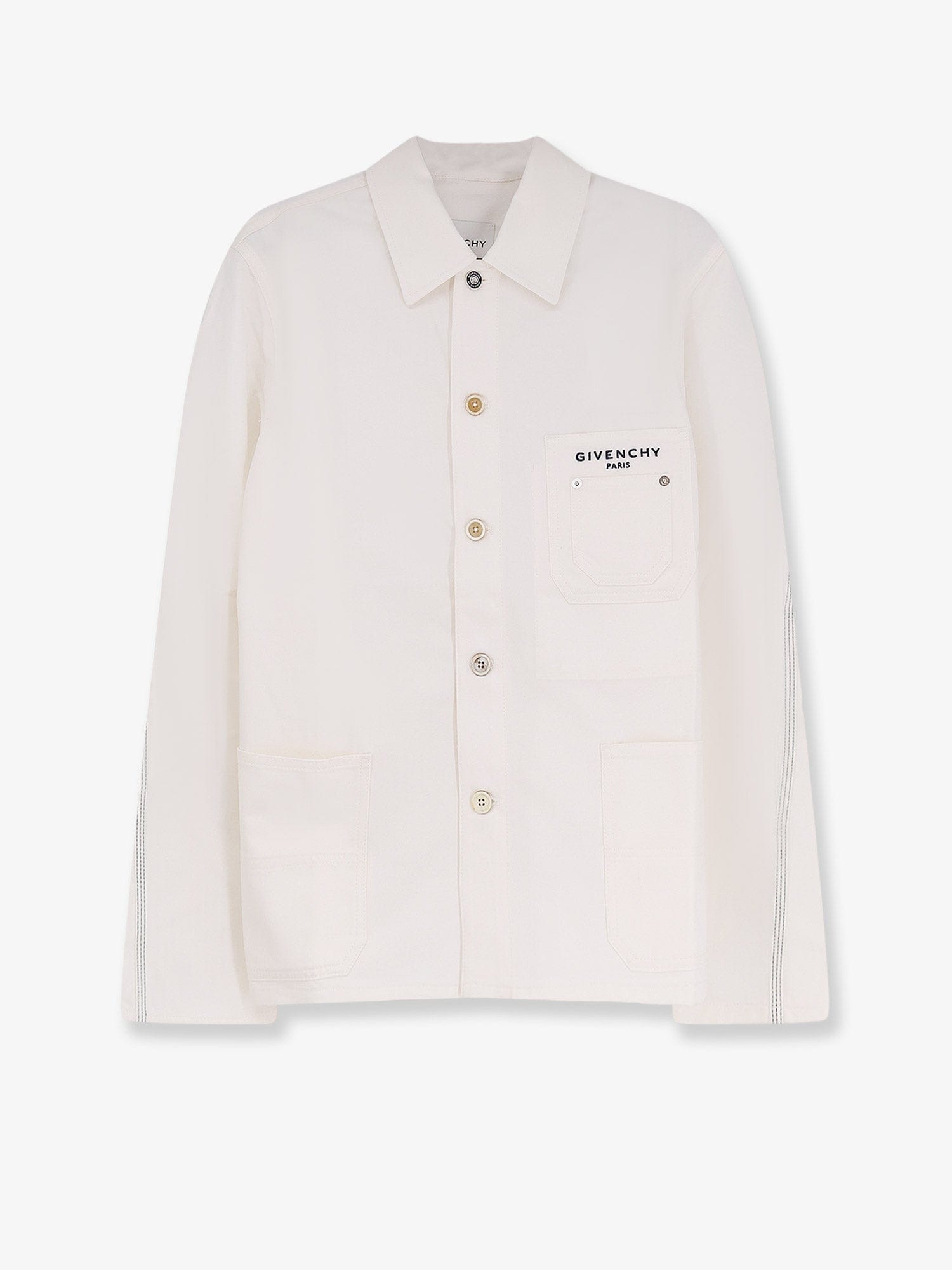 Givenchy Denim jacket with iconic lettering logo on the front