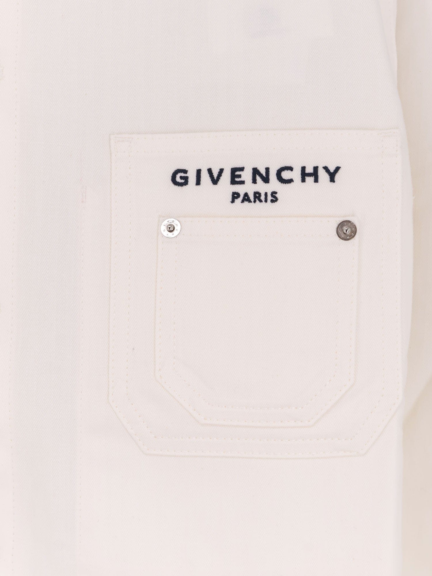 Givenchy Denim jacket with iconic lettering logo on the front