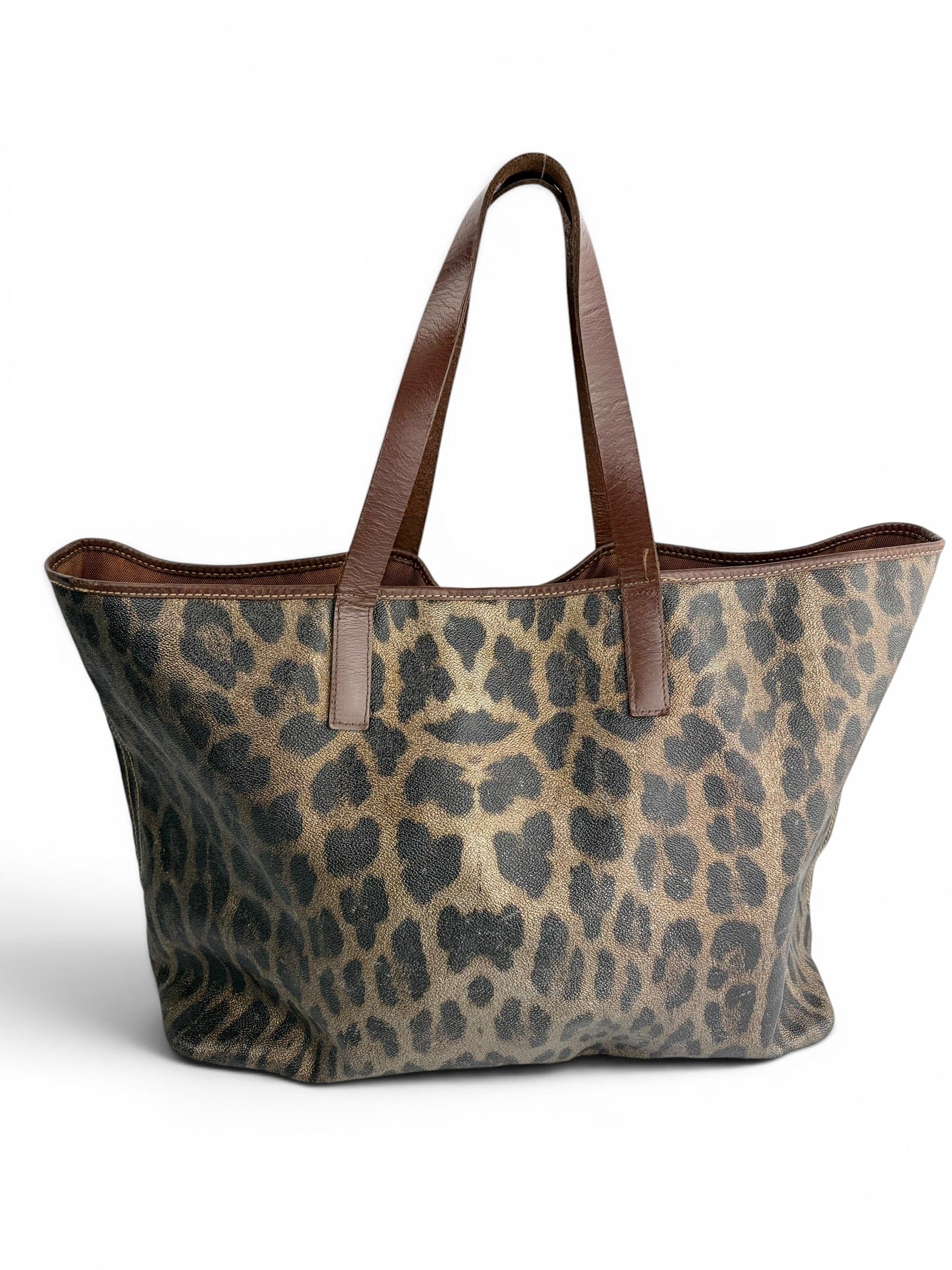 Robert Cavalli Roberto Cavalli Leopard Print XL Tote