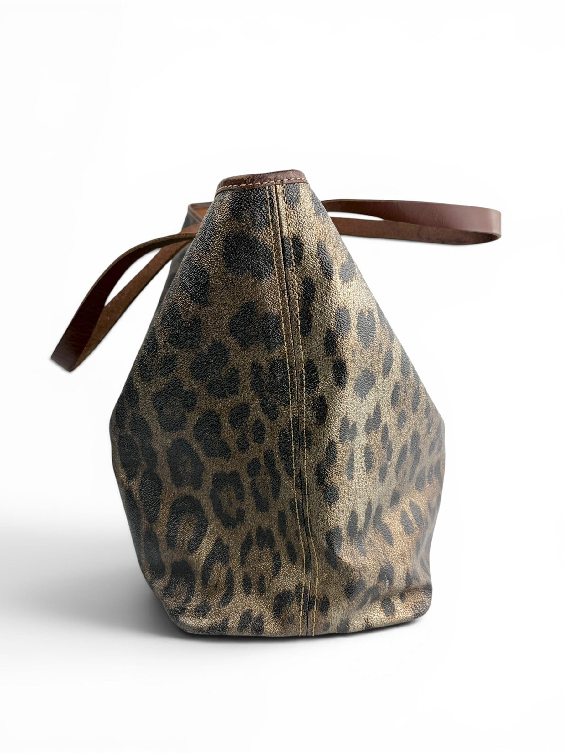 Robert Cavalli Roberto Cavalli Leopard Print XL Tote