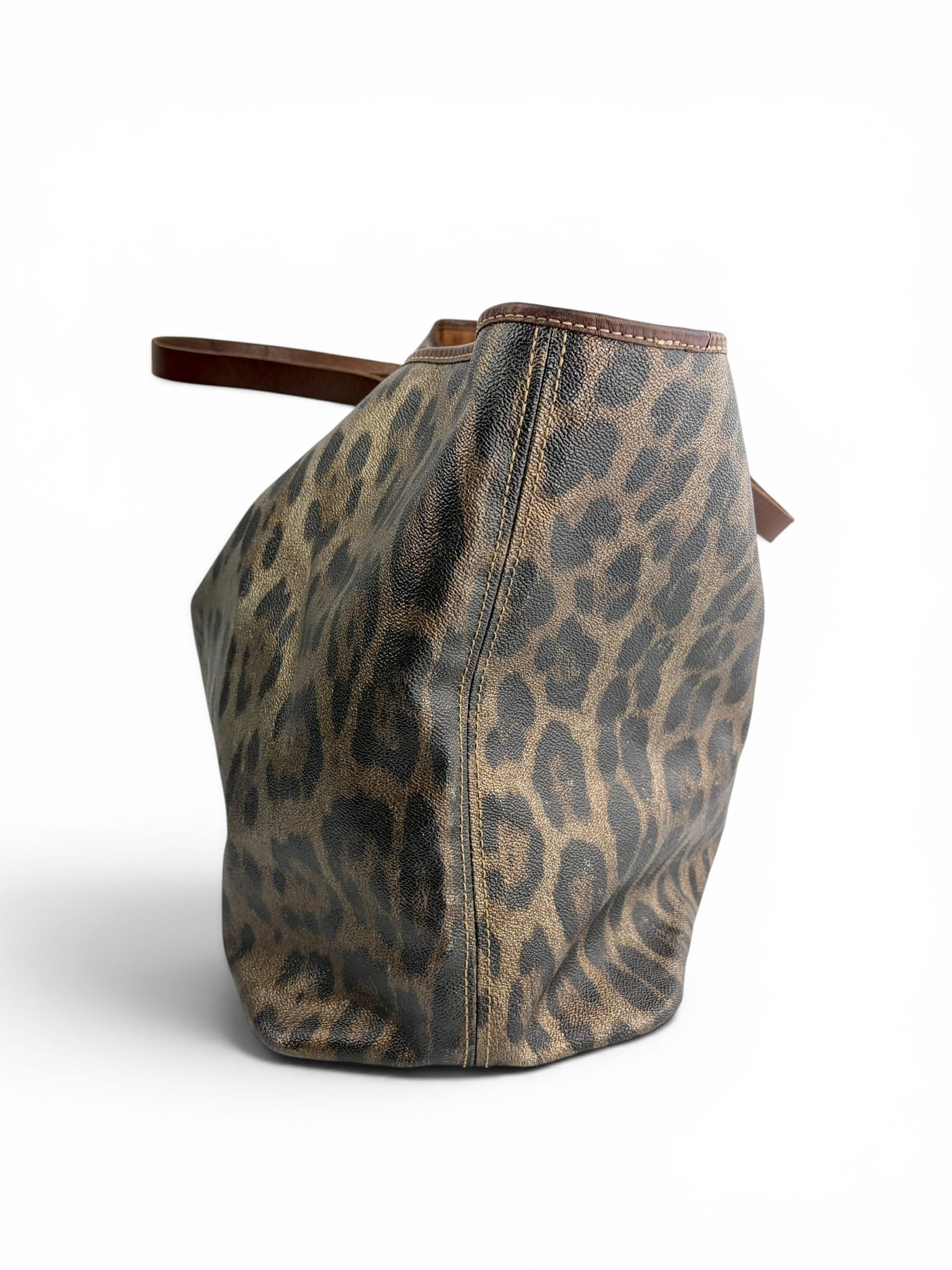 Robert Cavalli Roberto Cavalli Leopard Print XL Tote