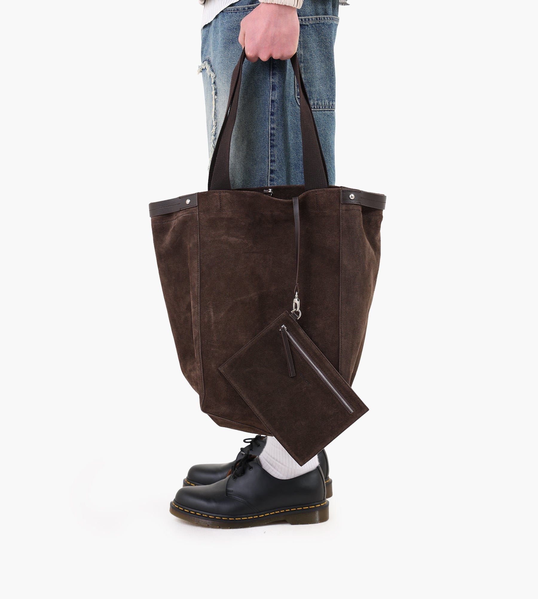NN.07 Grip Leather Tote 90025 Deep Truffle