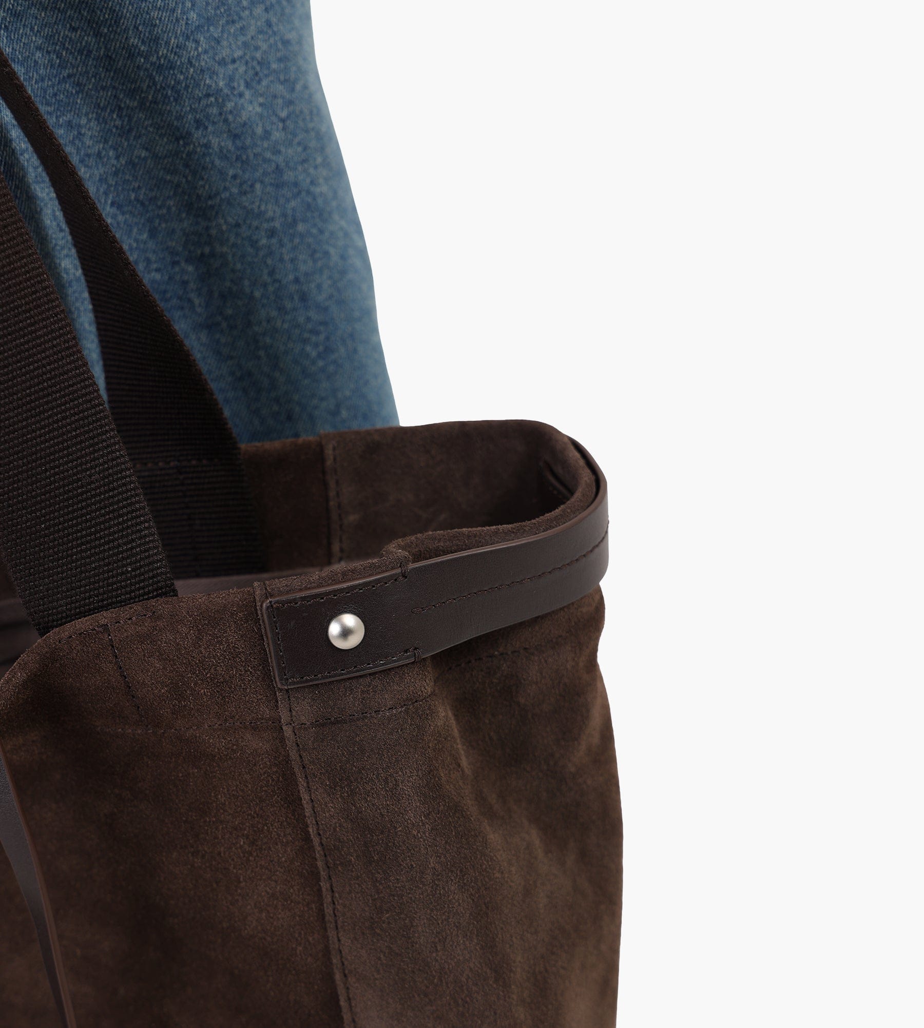 NN.07 Grip Leather Tote 90025 Deep Truffle