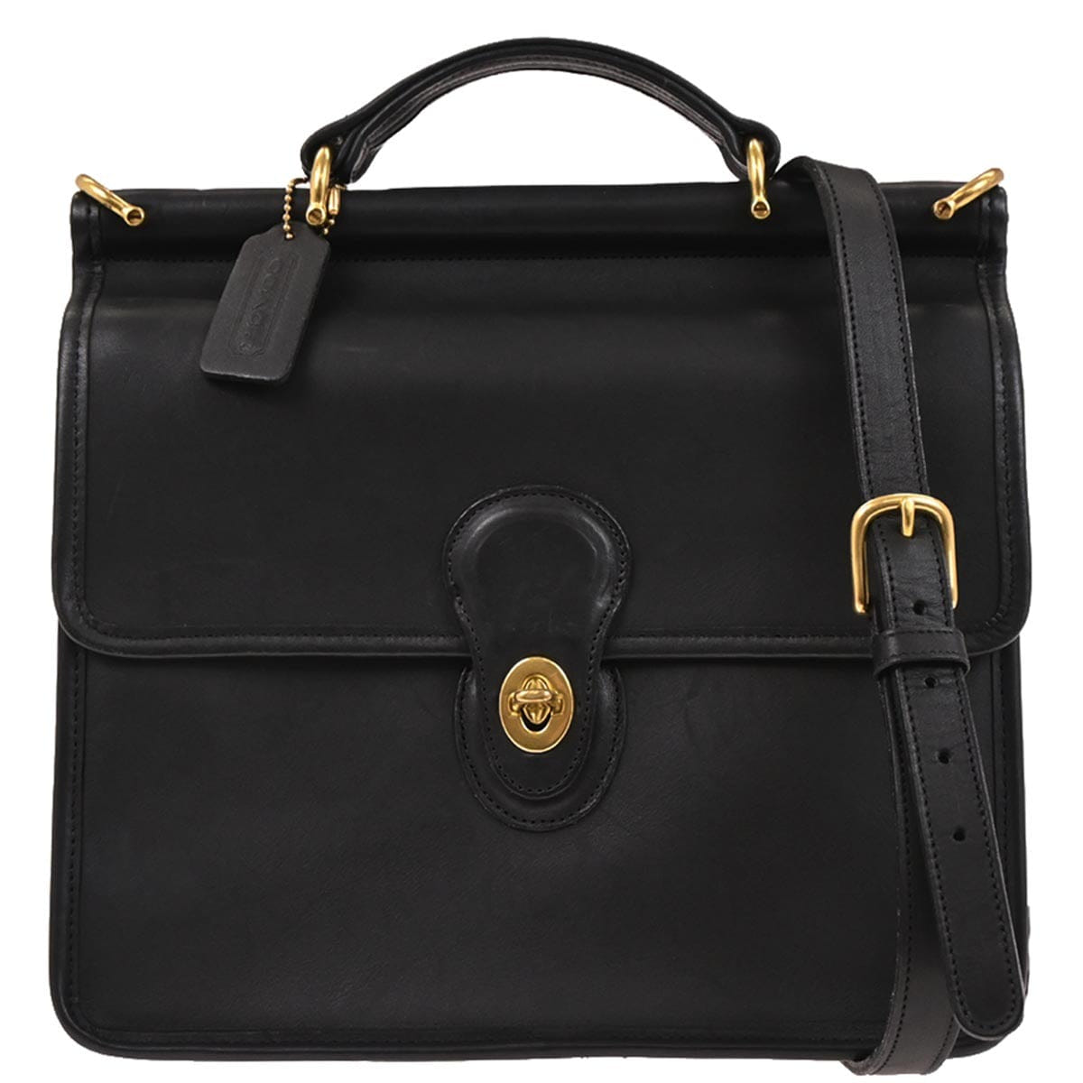 Other Brand Coach Black Leather 2way Shoulder Handbag