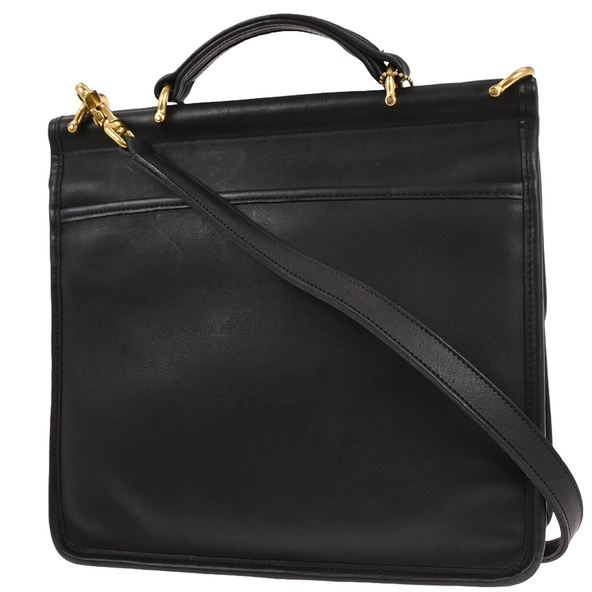 Other Brand Coach Black Leather 2way Shoulder Handbag