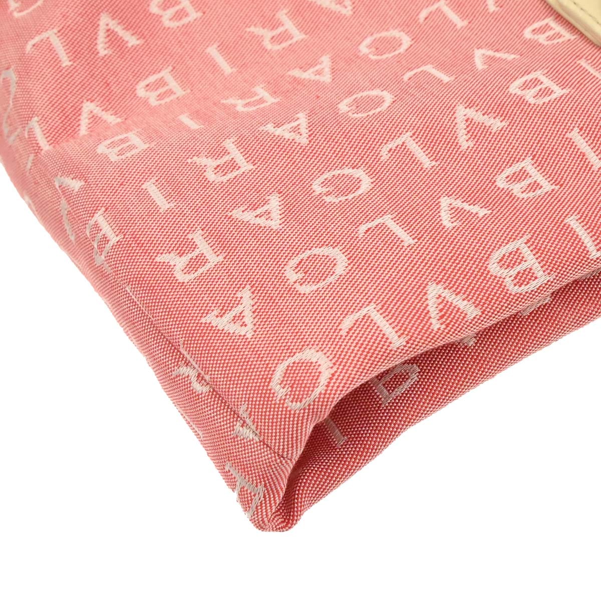 Other Brand Bvlgari Pink Canvas Logomania Tote Handbag