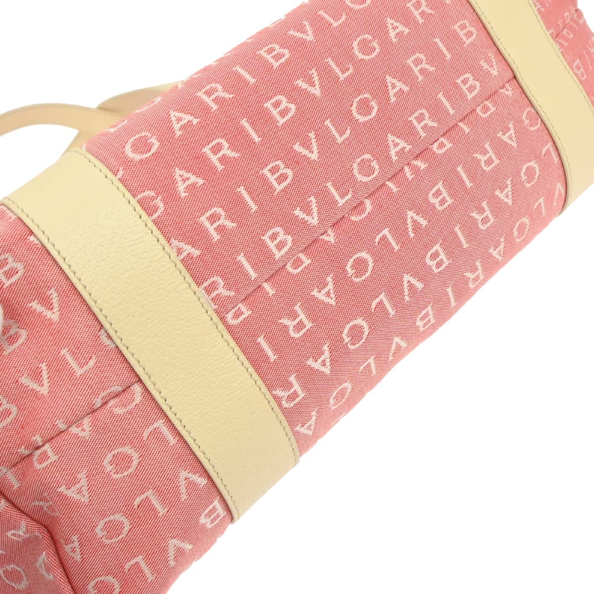 Other Brand Bvlgari Pink Canvas Logomania Tote Handbag
