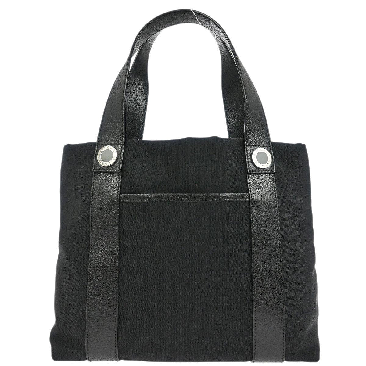 Other Brand Bvlgari Black Canvas Logomania Tote Handbag