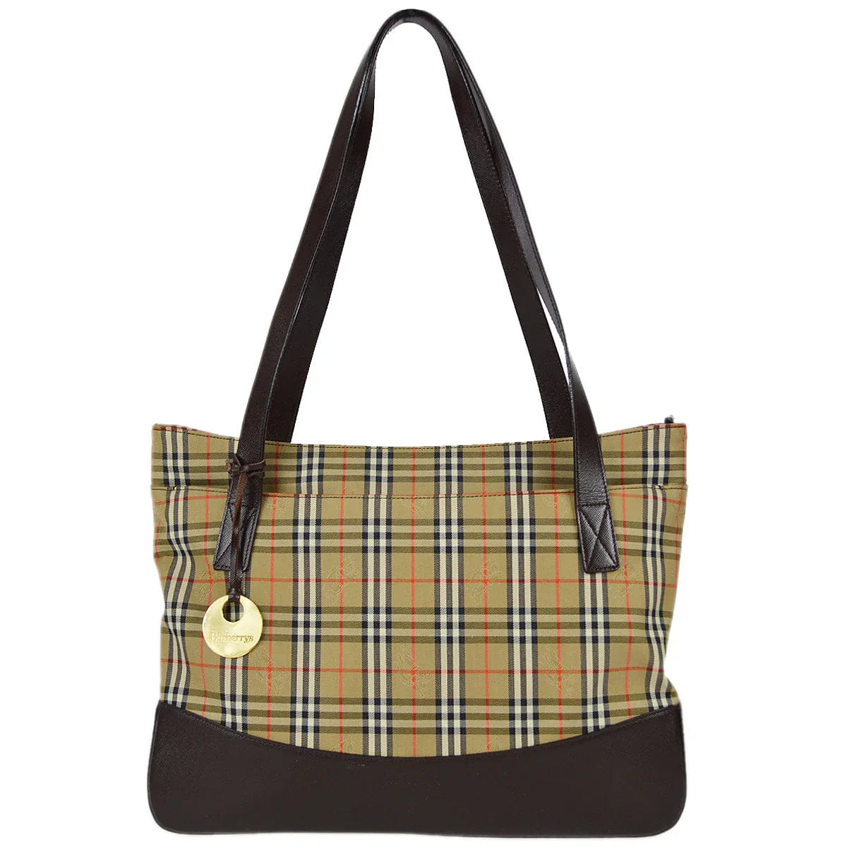 Other Brand Burberrys Beige House Check Shoulder Tote Bag