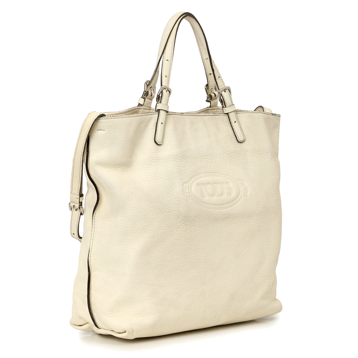 Tods Leather Media Tote Bag One Size