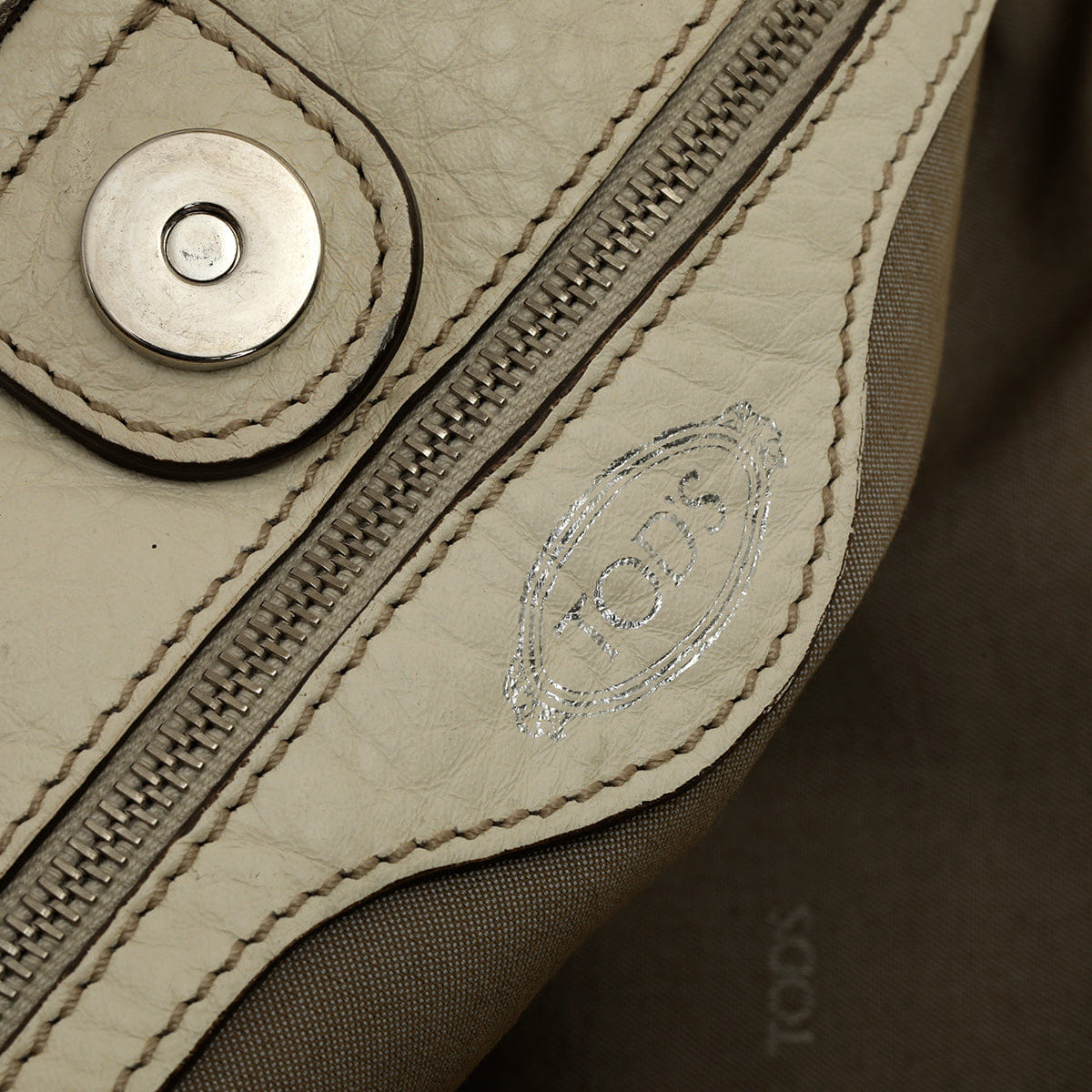 Tods Leather Media Tote Bag One Size