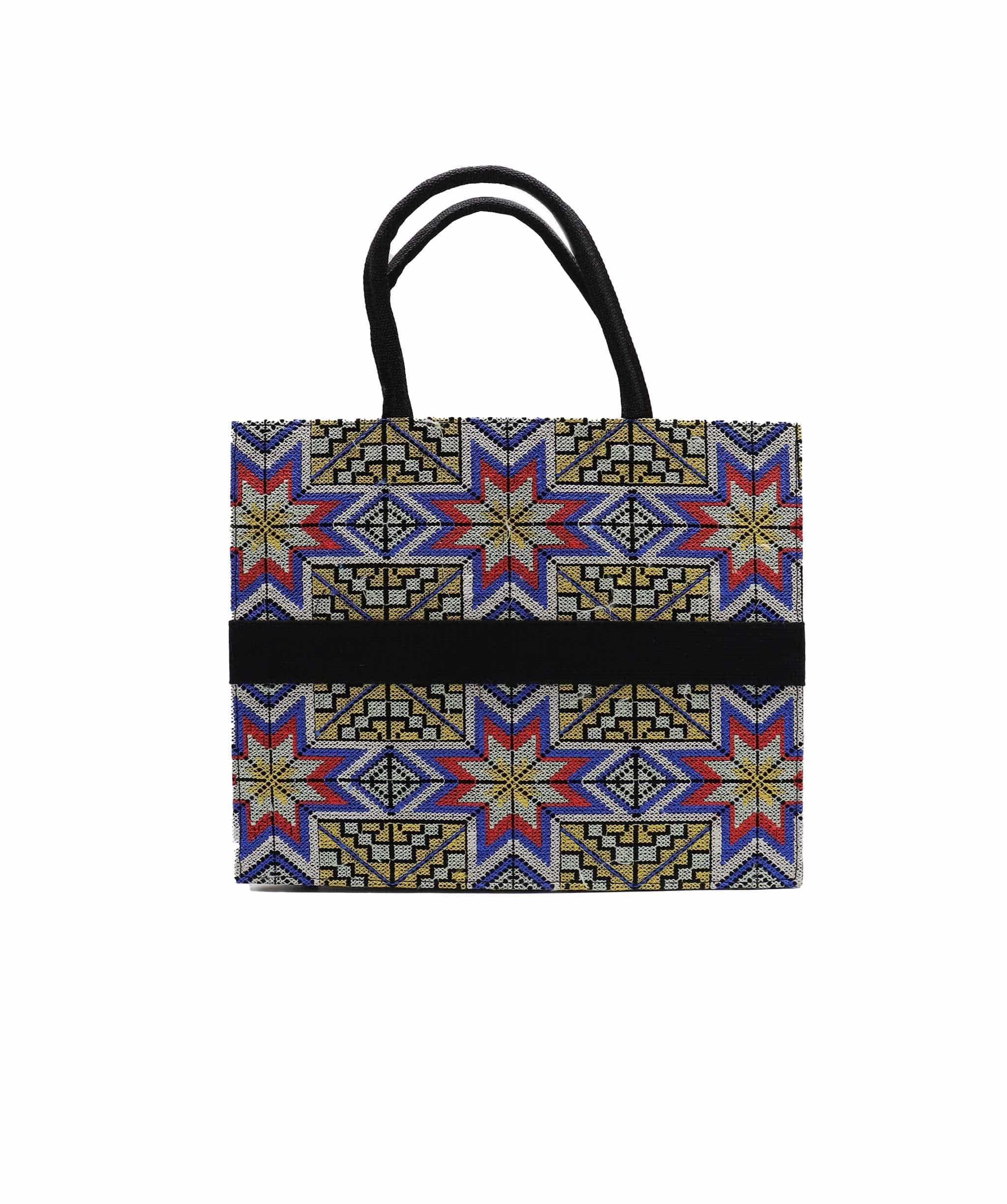 HANDMADE Embroidered Handmade Tote Yellow DXBS2978