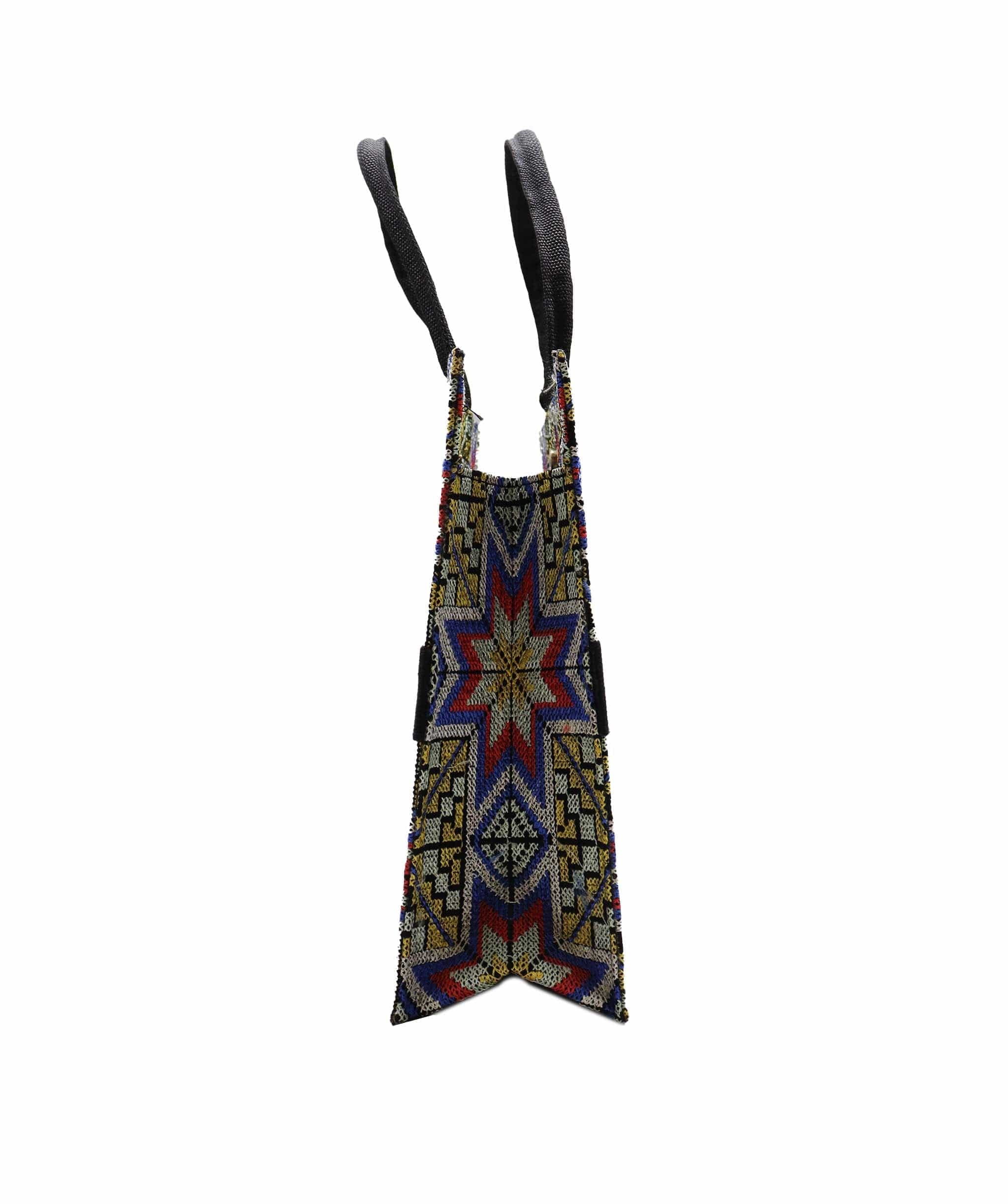 HANDMADE Embroidered Handmade Tote Yellow DXBS2978