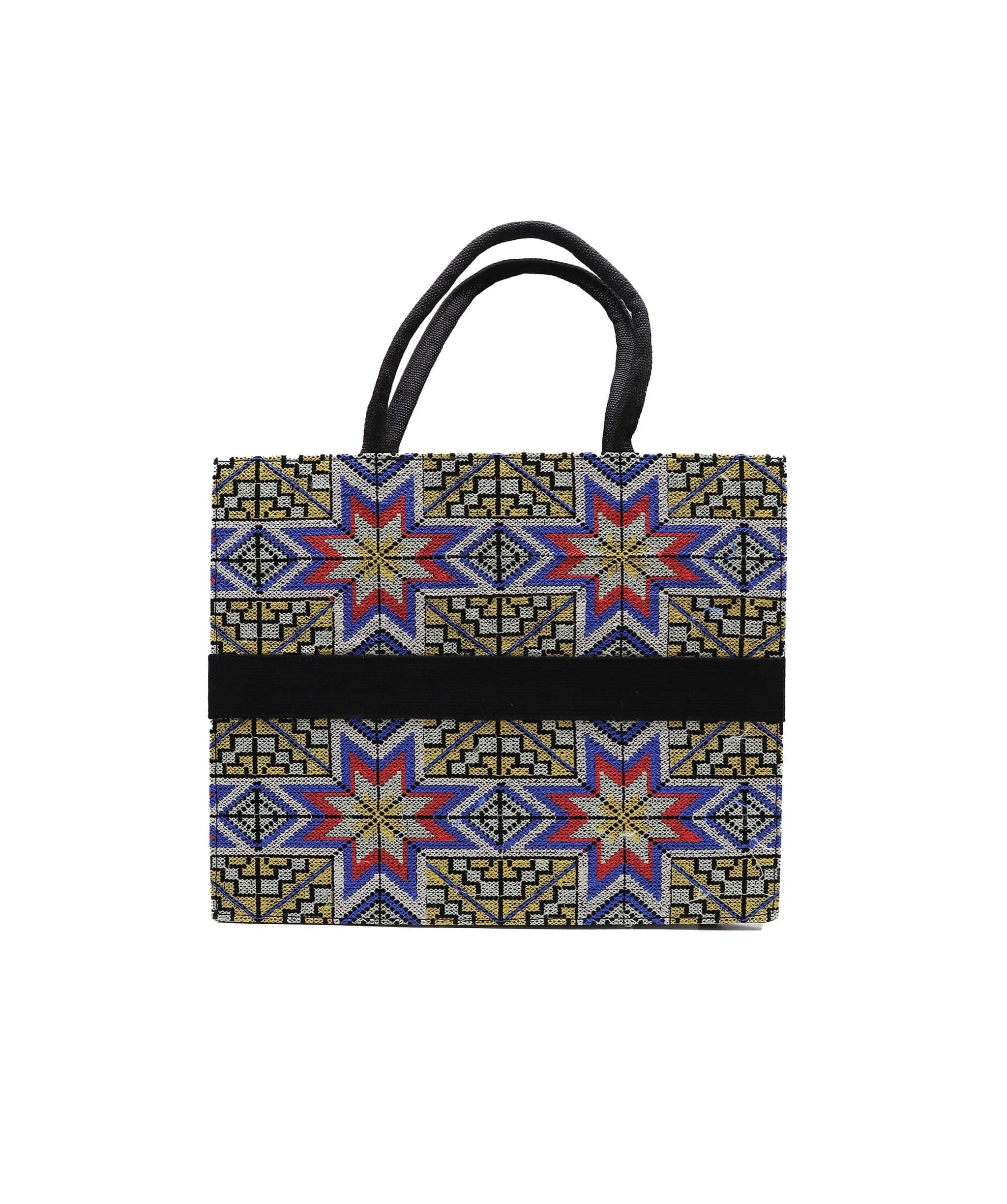HANDMADE Embroidered Handmade Tote Yellow DXBS2978