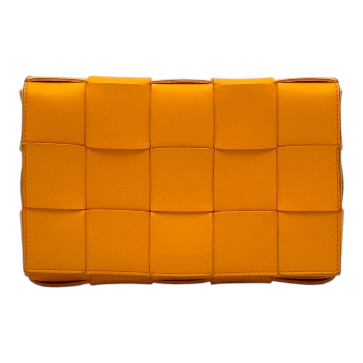Bottega Venetta Bottega Veneta Orange Intrecciato Cassette Bag