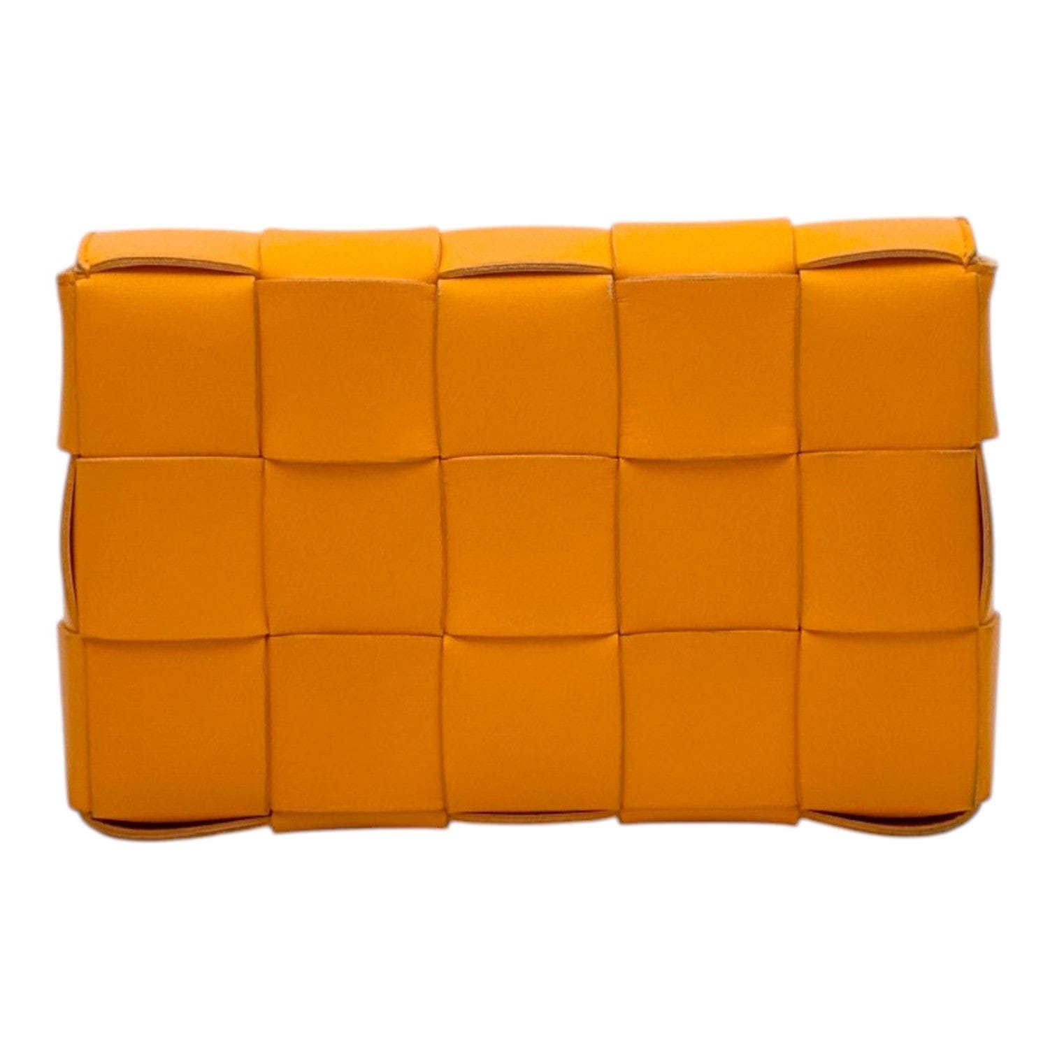 Bottega Venetta Bottega Veneta Orange Intrecciato Cassette Bag