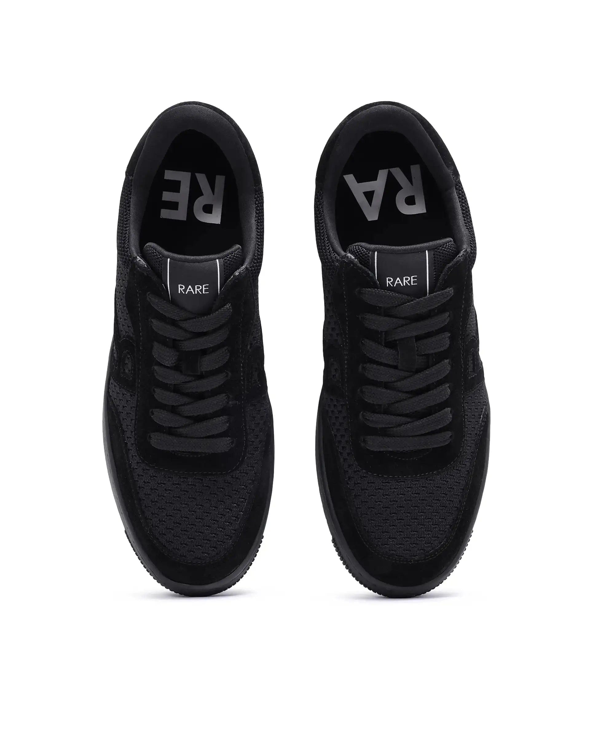 RAREZ Rare Rabbit Men's Flint Black Lace - Up Closure Sneaker