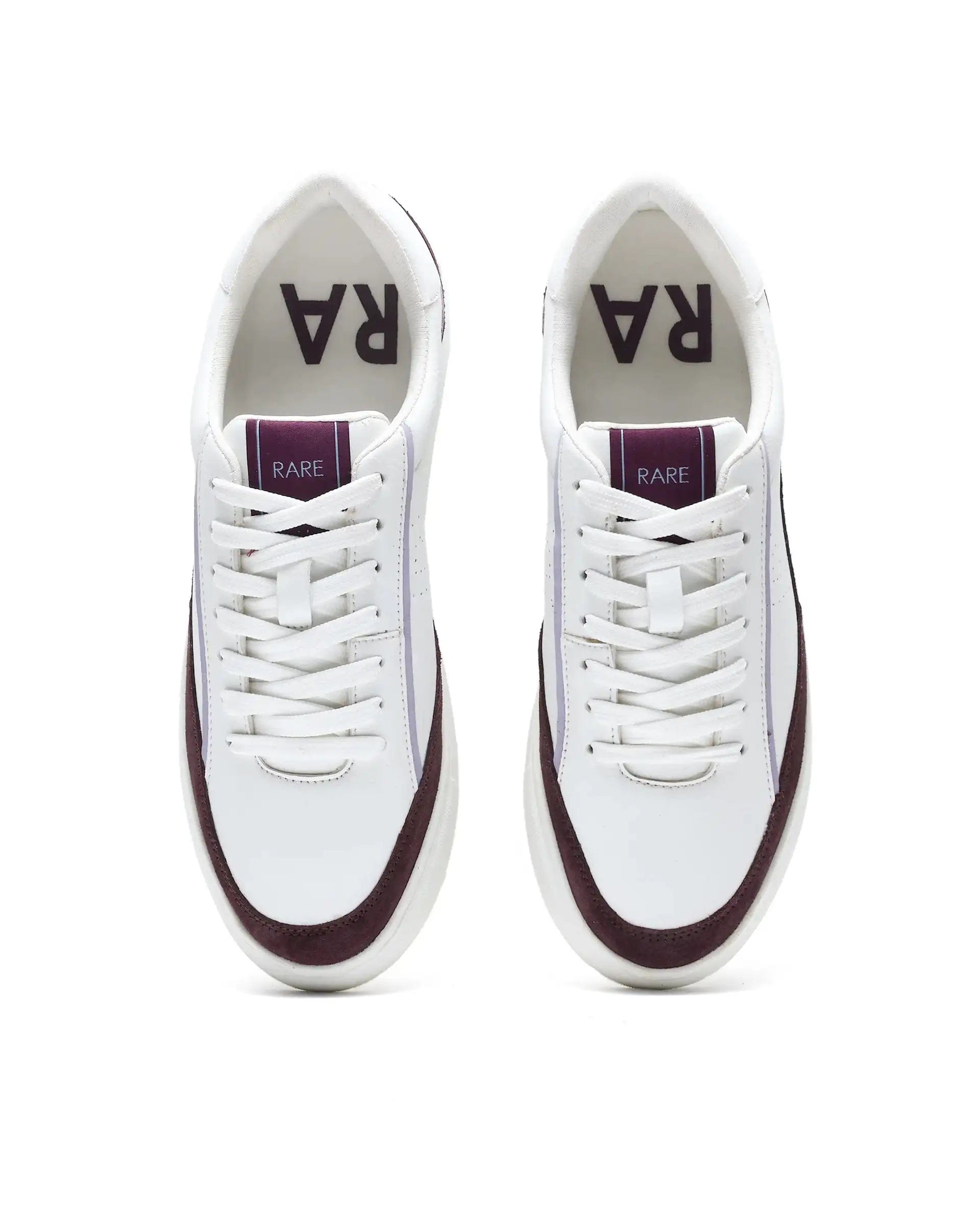 RAREZ Rare Rabbit Men's Kennen Purple Micro Fiber Causal Sneaker