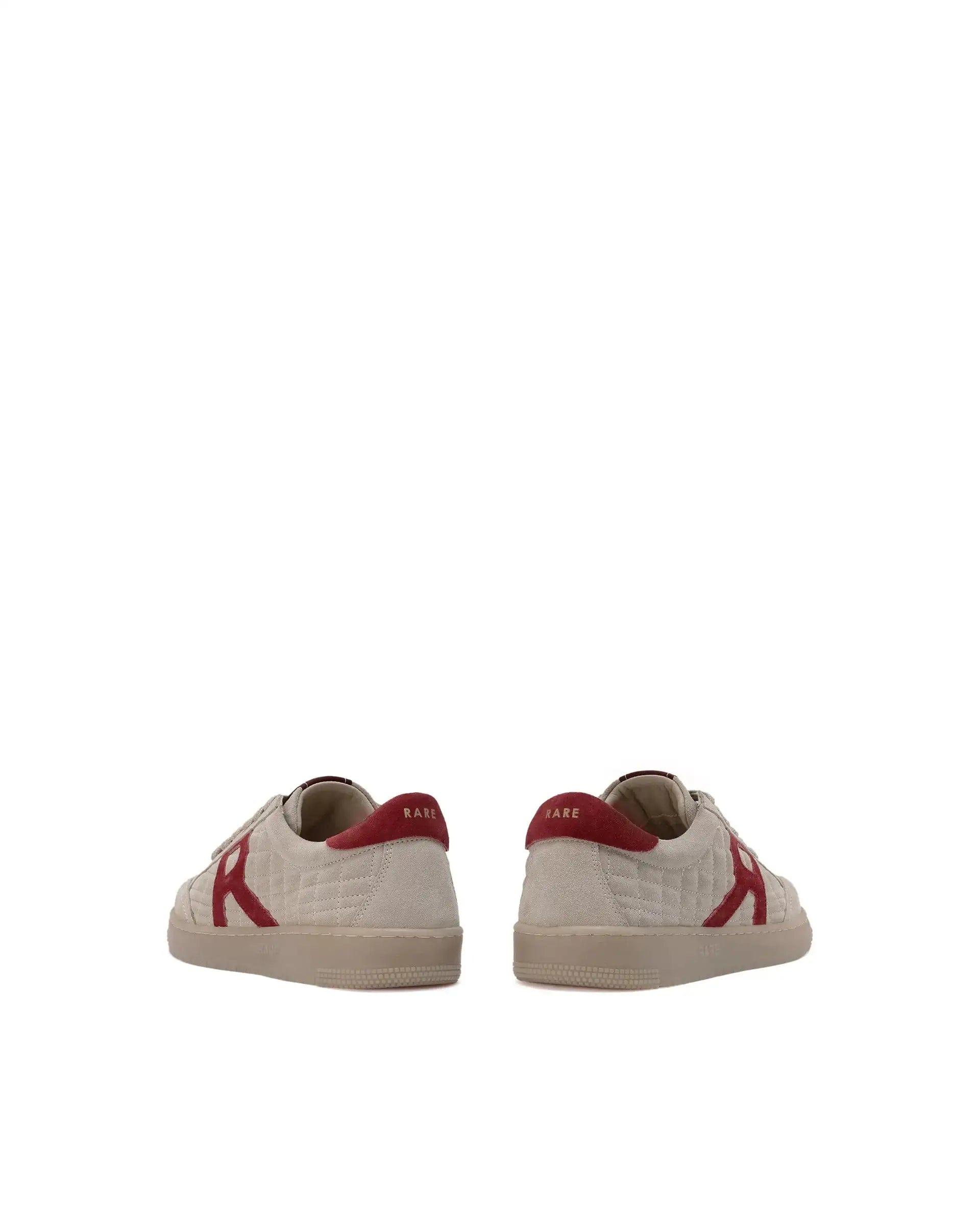 RAREZ Rare Rabbit Men Quilt Beige Premium Suede Fabric Low - Top Lace Up Quilted Sneaker Shoes