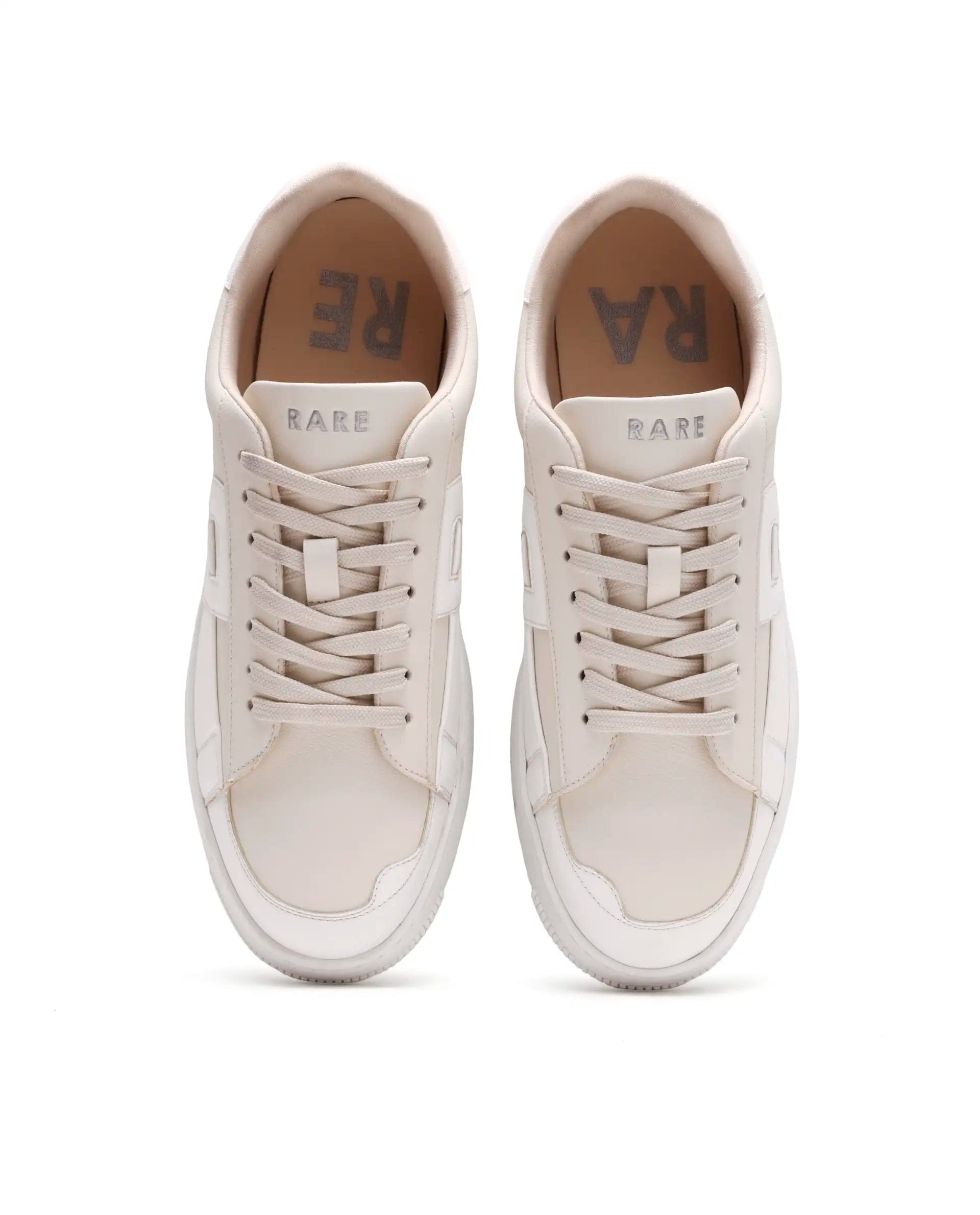 RAREZ Rare Rabbit Men's Erik Beige Micro Fiber Sneaker