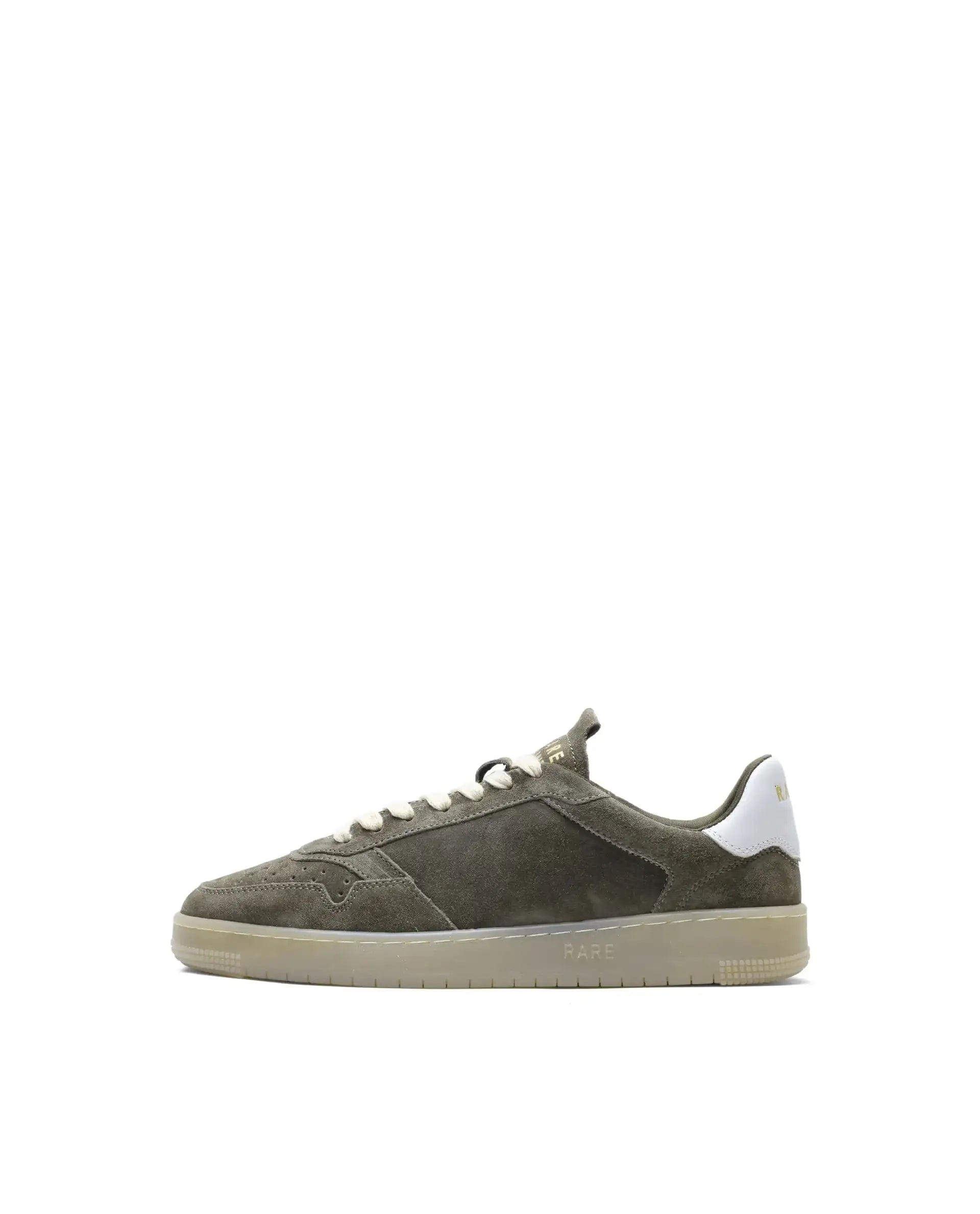 RAREZ Rare Rabbit Men's Woolton - 2 Olive Leather Lace - Up Closure Sneaker