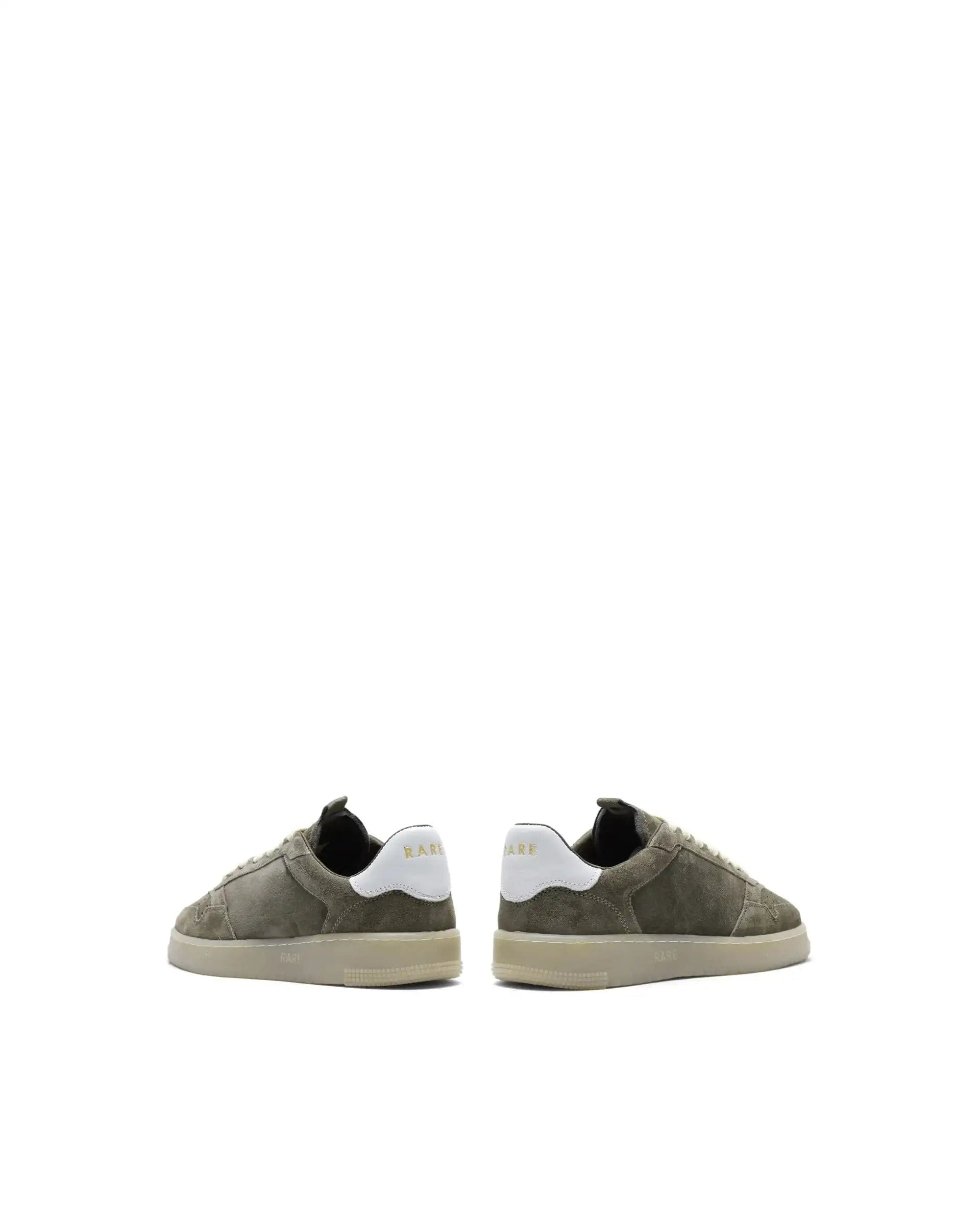 RAREZ Rare Rabbit Men's Woolton - 2 Olive Leather Lace - Up Closure Sneaker