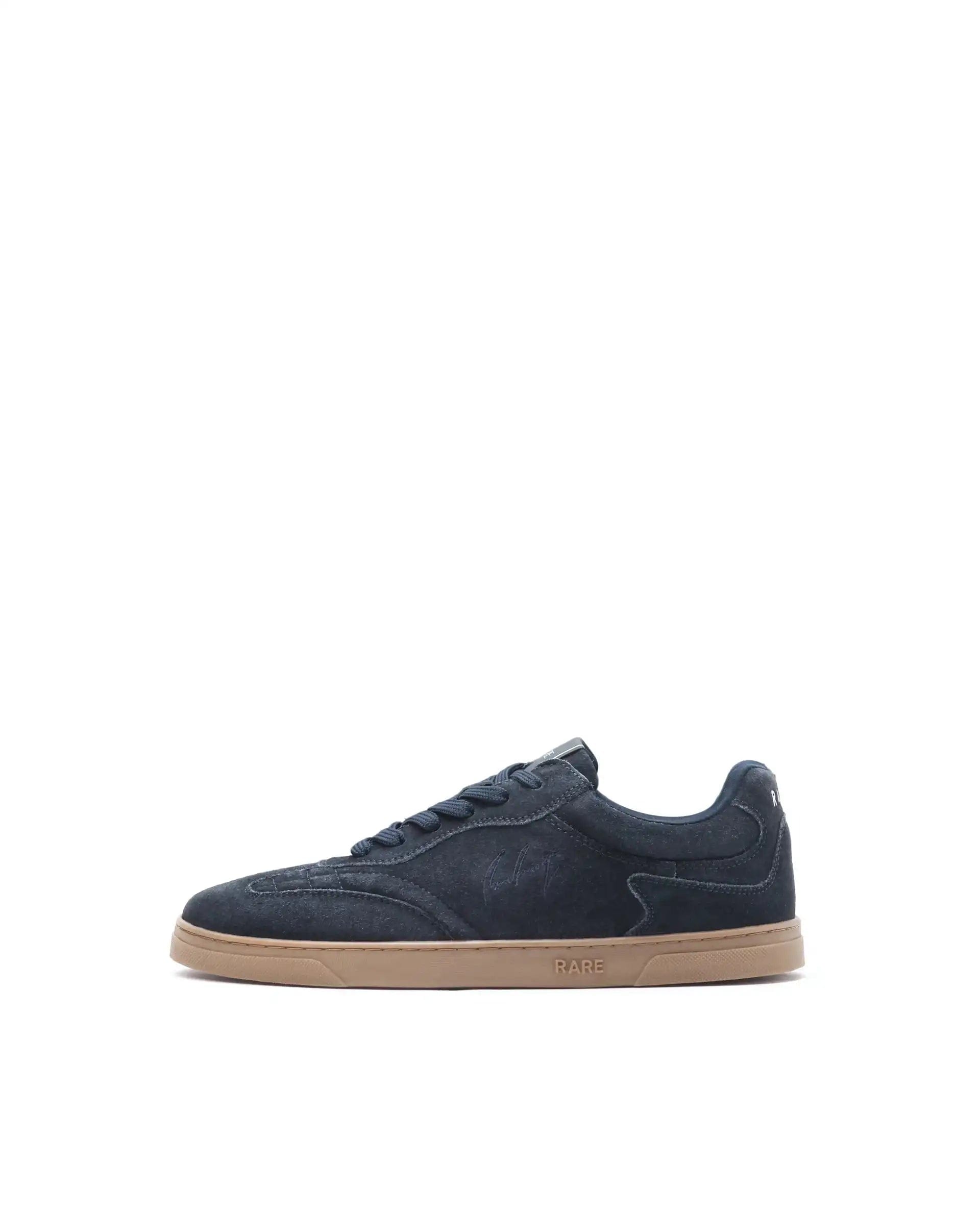 RAREZ Rare Rabbit Men's Burnie Navy Lace - Up Closure Suede Sneaker