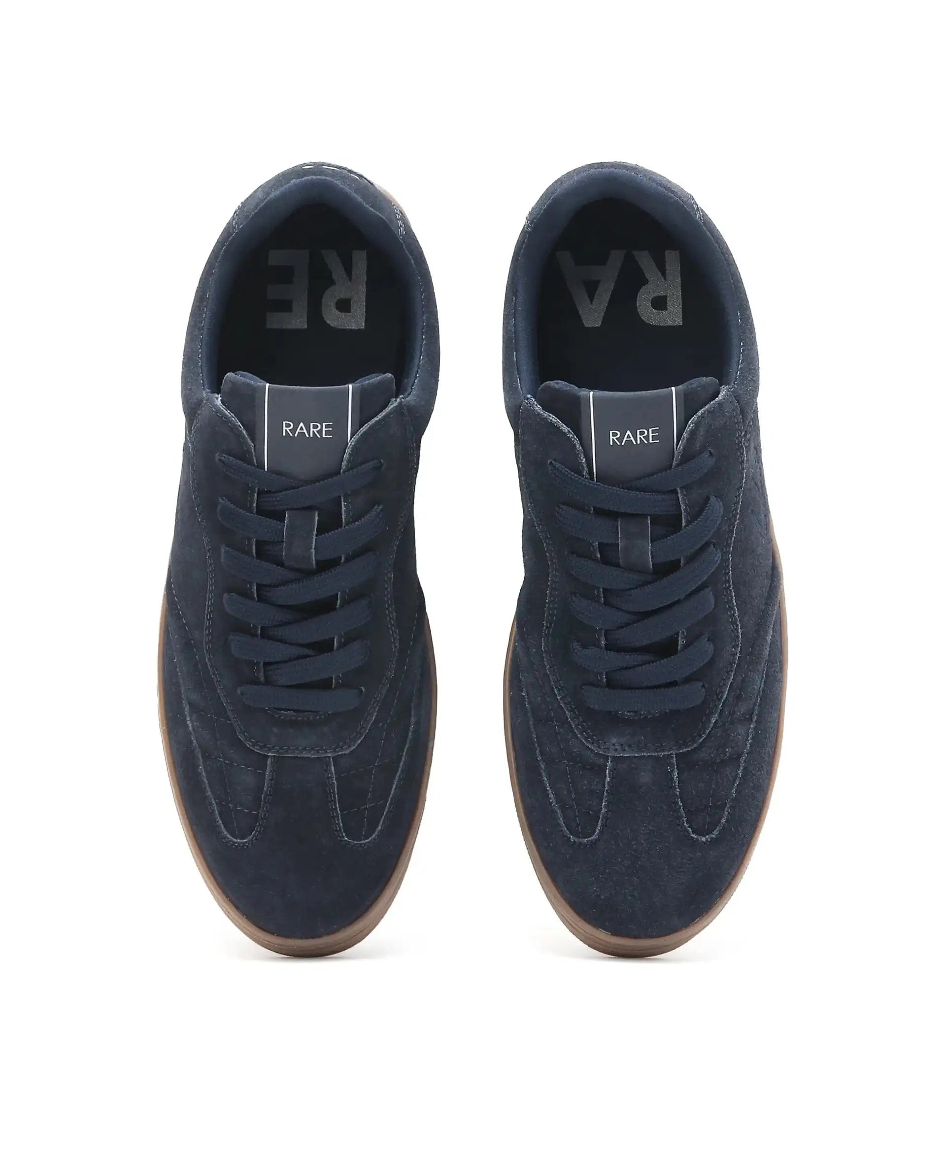 RAREZ Rare Rabbit Men's Burnie Navy Lace - Up Closure Suede Sneaker
