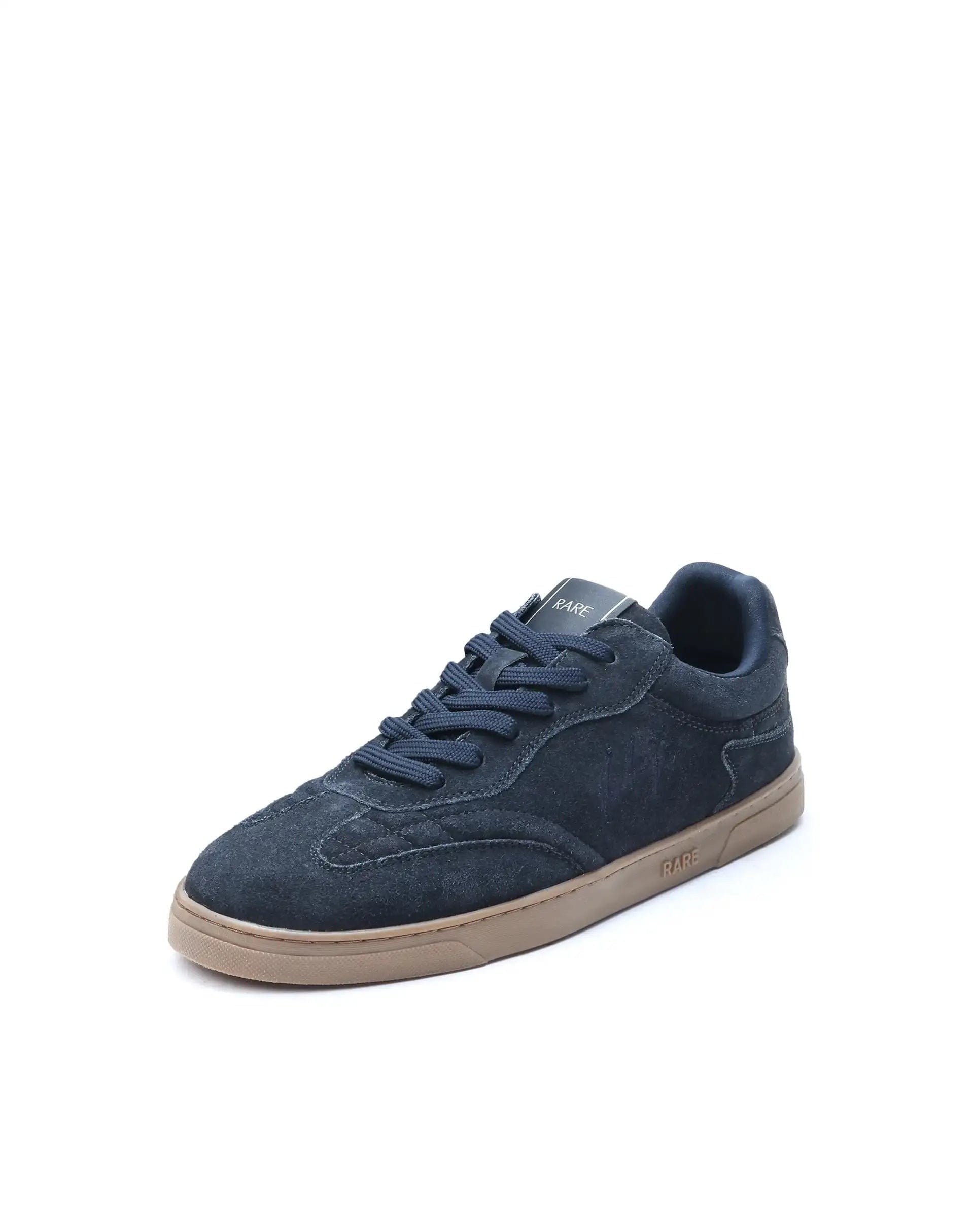 RAREZ Rare Rabbit Men's Burnie Navy Lace - Up Closure Suede Sneaker
