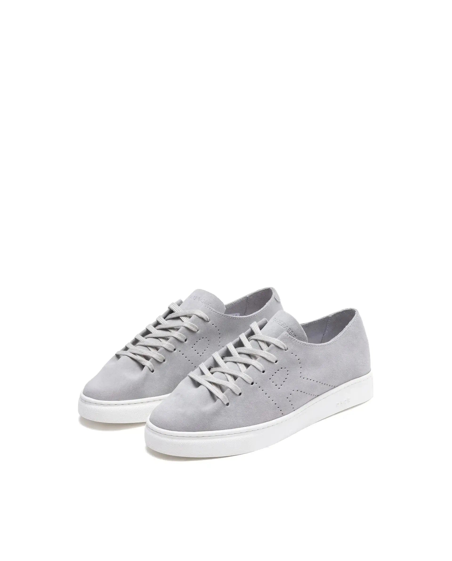 RAREZ Rare Rabbit Men Skin Light Grey Suede Monotone Upper Low - Top Lace - Up Plain Shoes