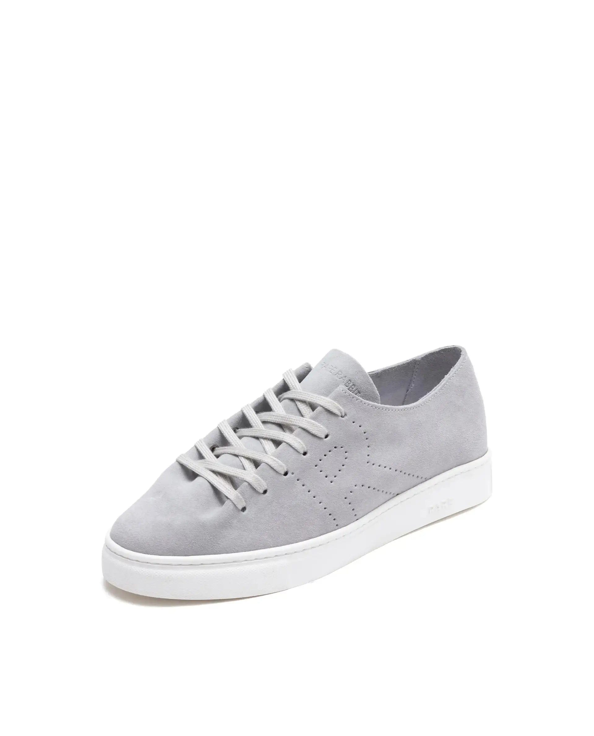 RAREZ Rare Rabbit Men Skin Light Grey Suede Monotone Upper Low - Top Lace - Up Plain Shoes