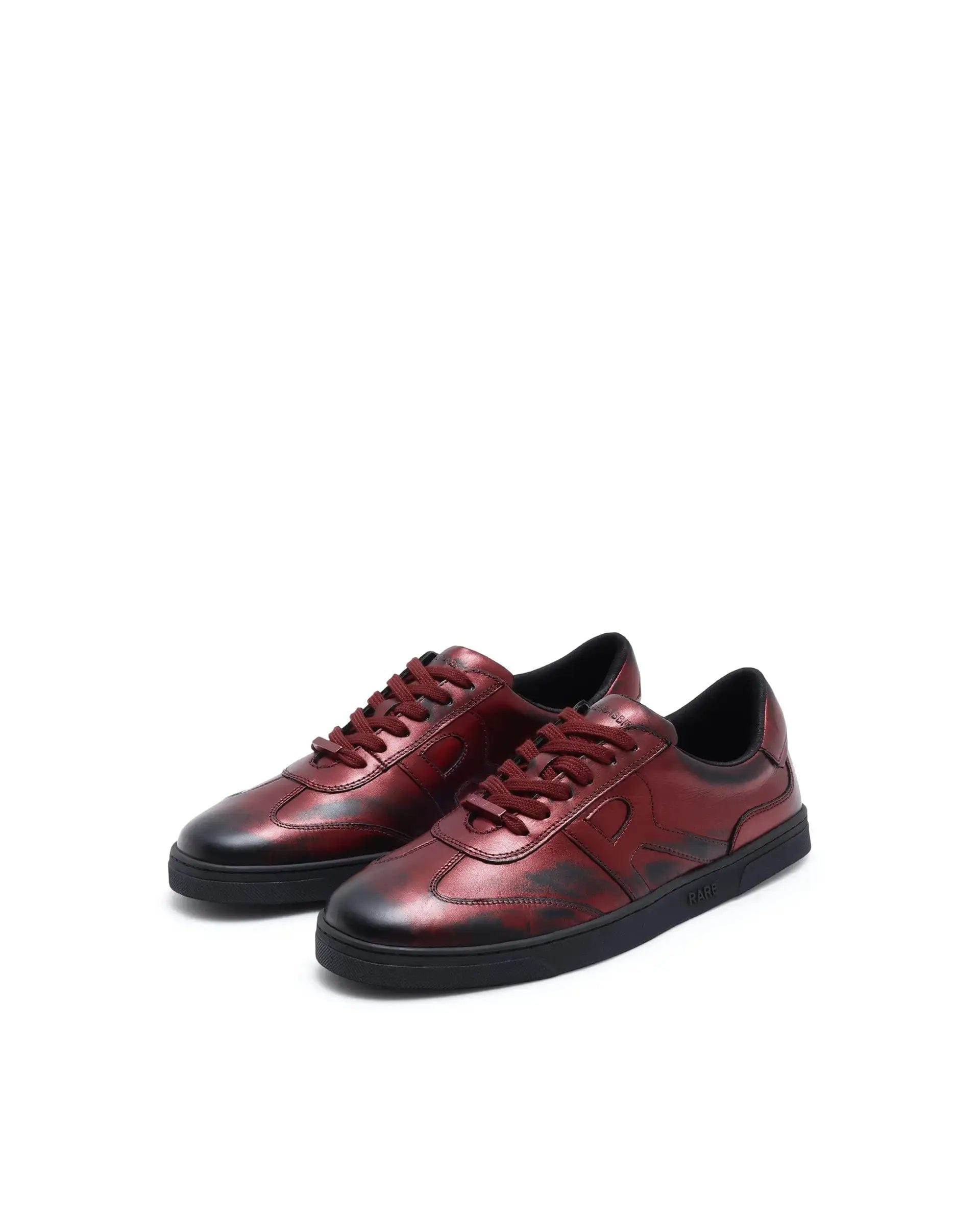 RAREZ Rare Rabbit Men Mercure Metallic Red Lace - Up Closure Shoes