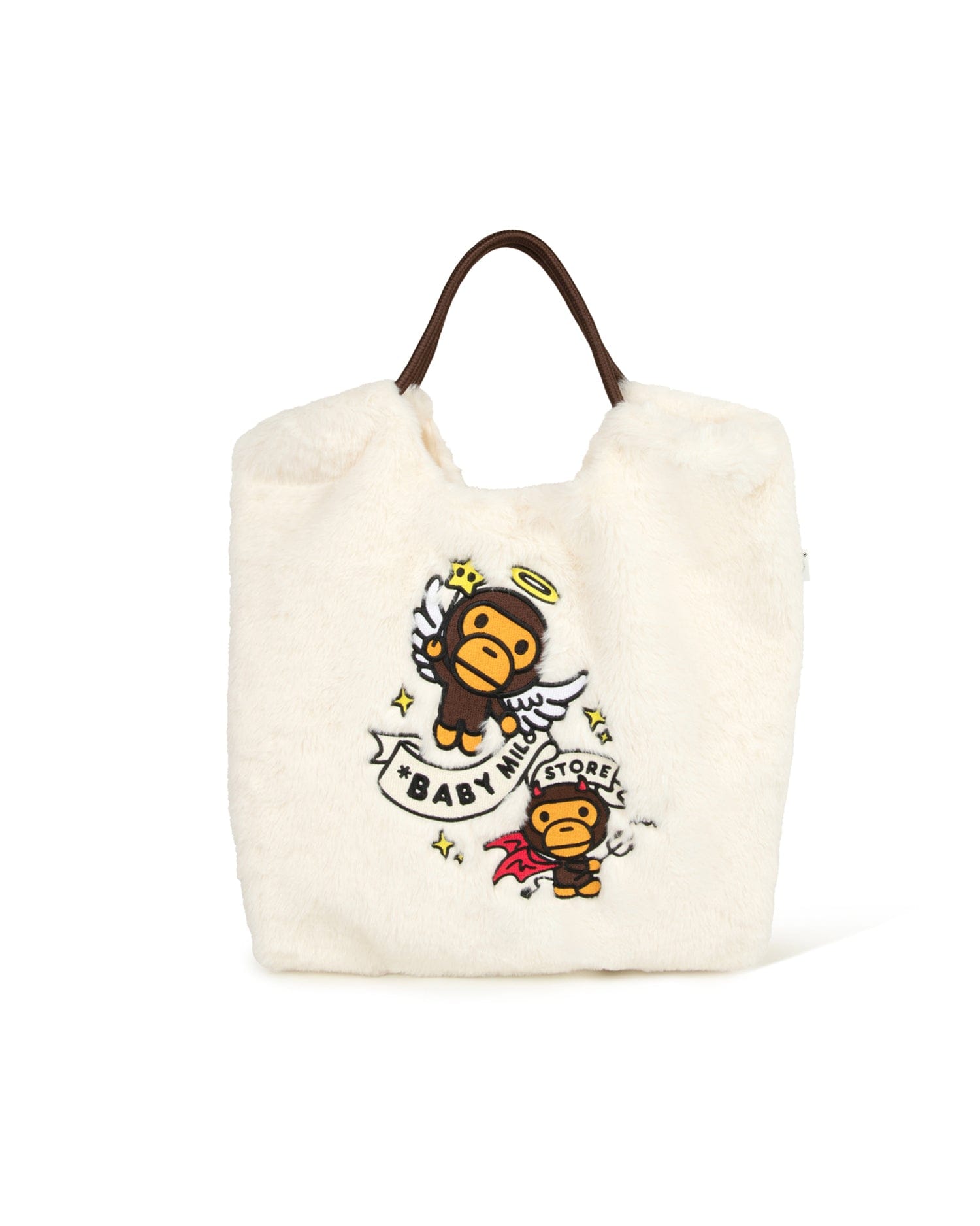 BABY MILO STORE Sherpa fur large tote bag
