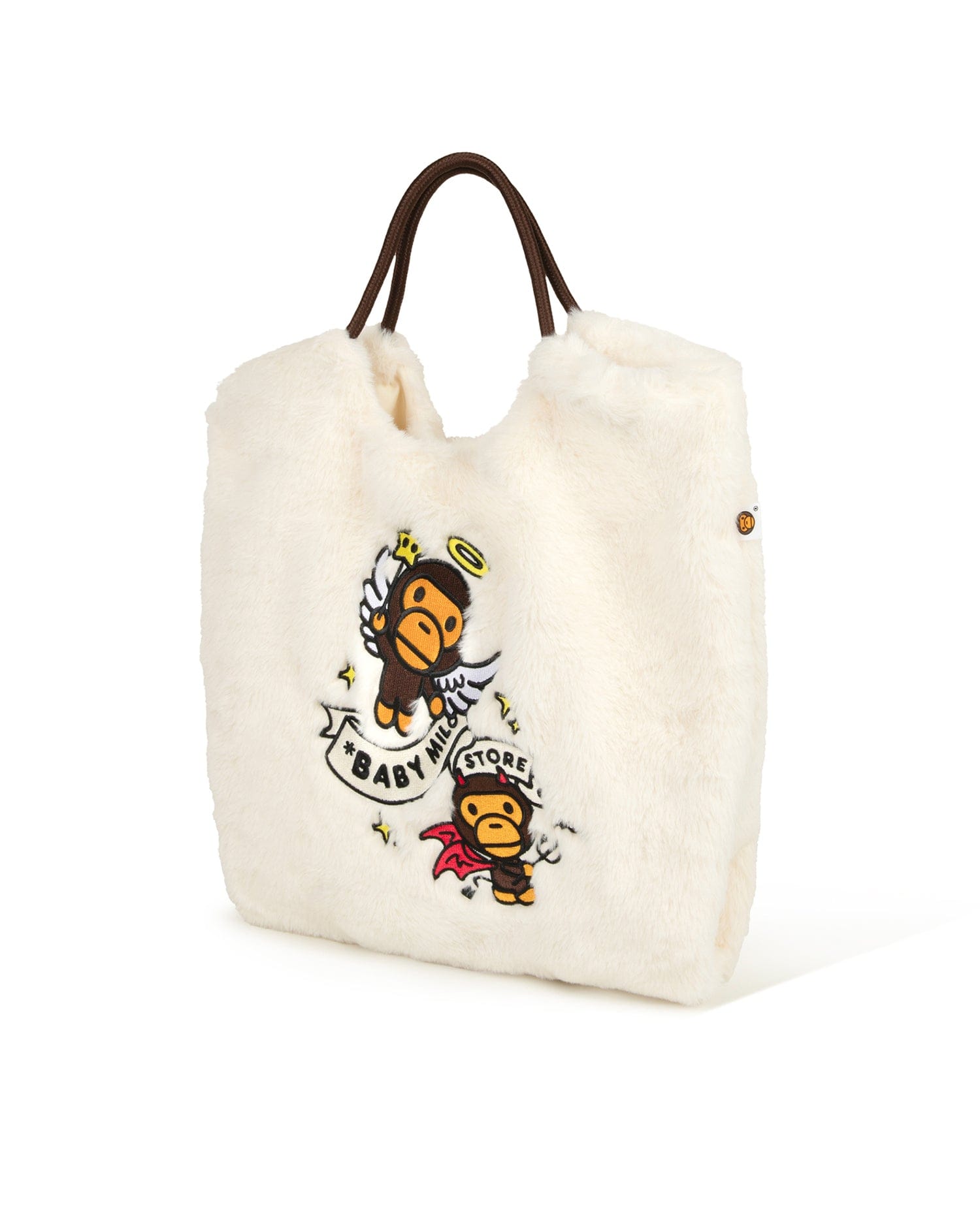 BABY MILO STORE Sherpa fur large tote bag