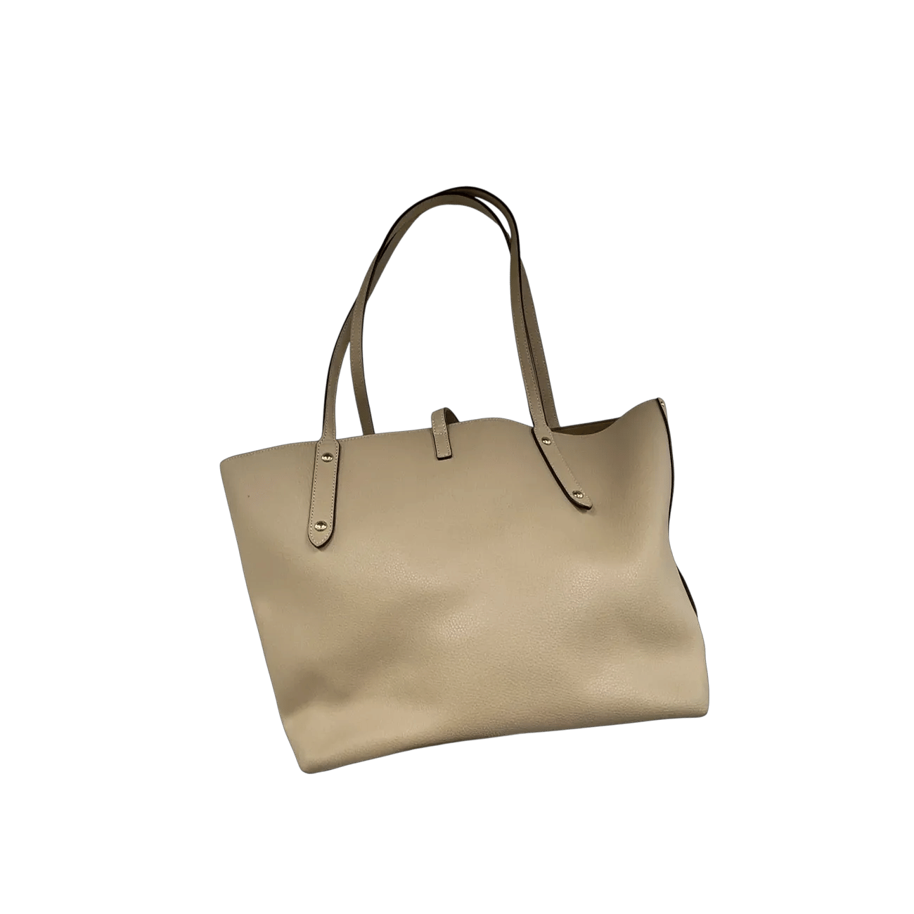 True To Sole Coach 58849 Brown Market Tote Turnlock