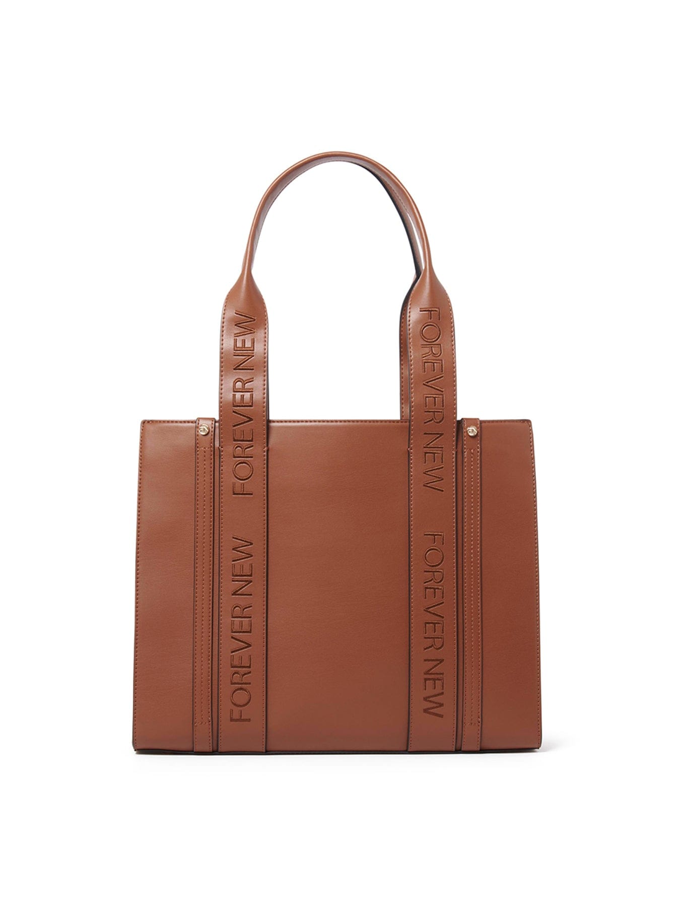Forever New Signature Alison Structured Tote Bag Brown